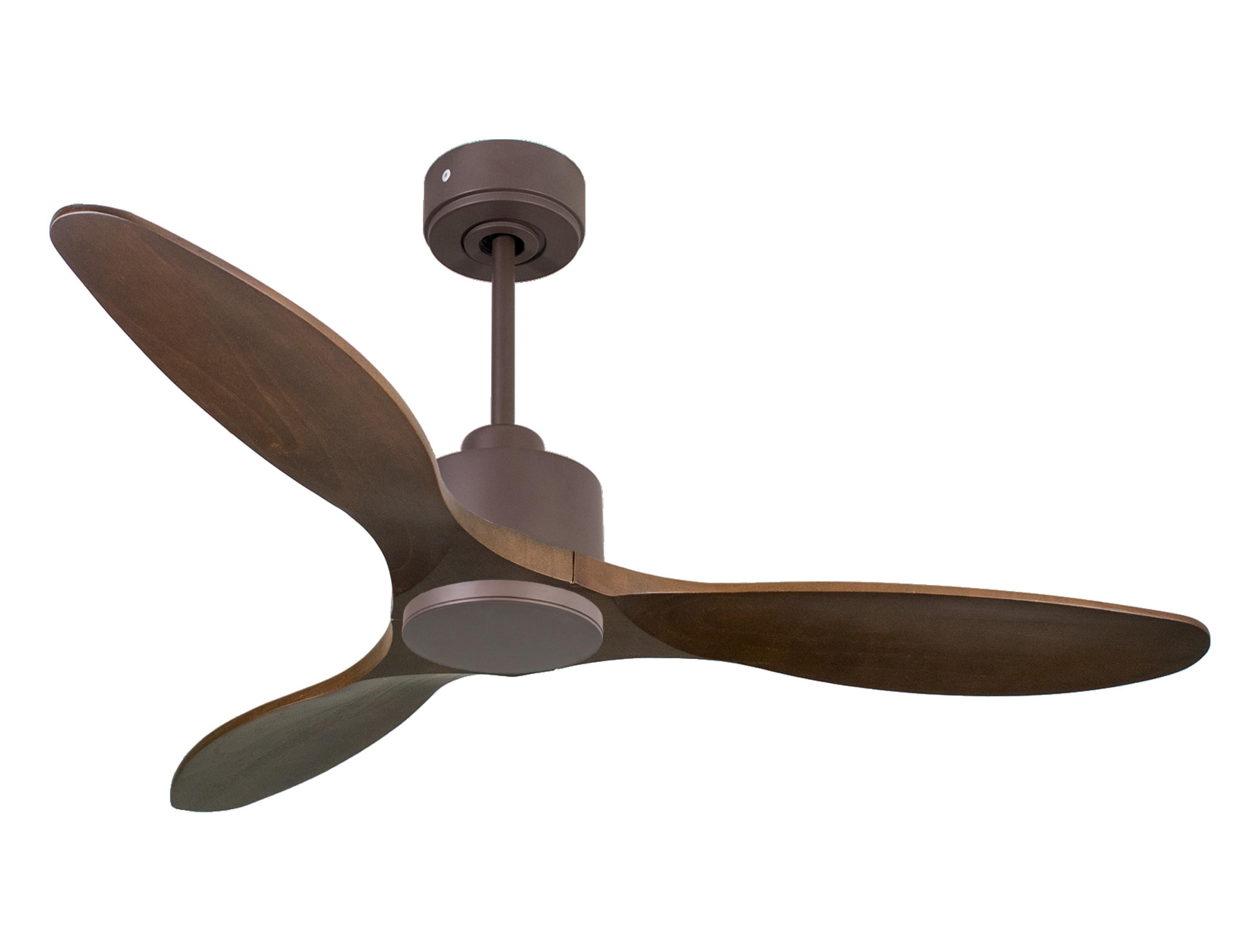 Ventilateur de plafond Réversible  Thermostat Wifi Moteur à courant continu Toits en pente Télécommande Hypersilence Mémoire