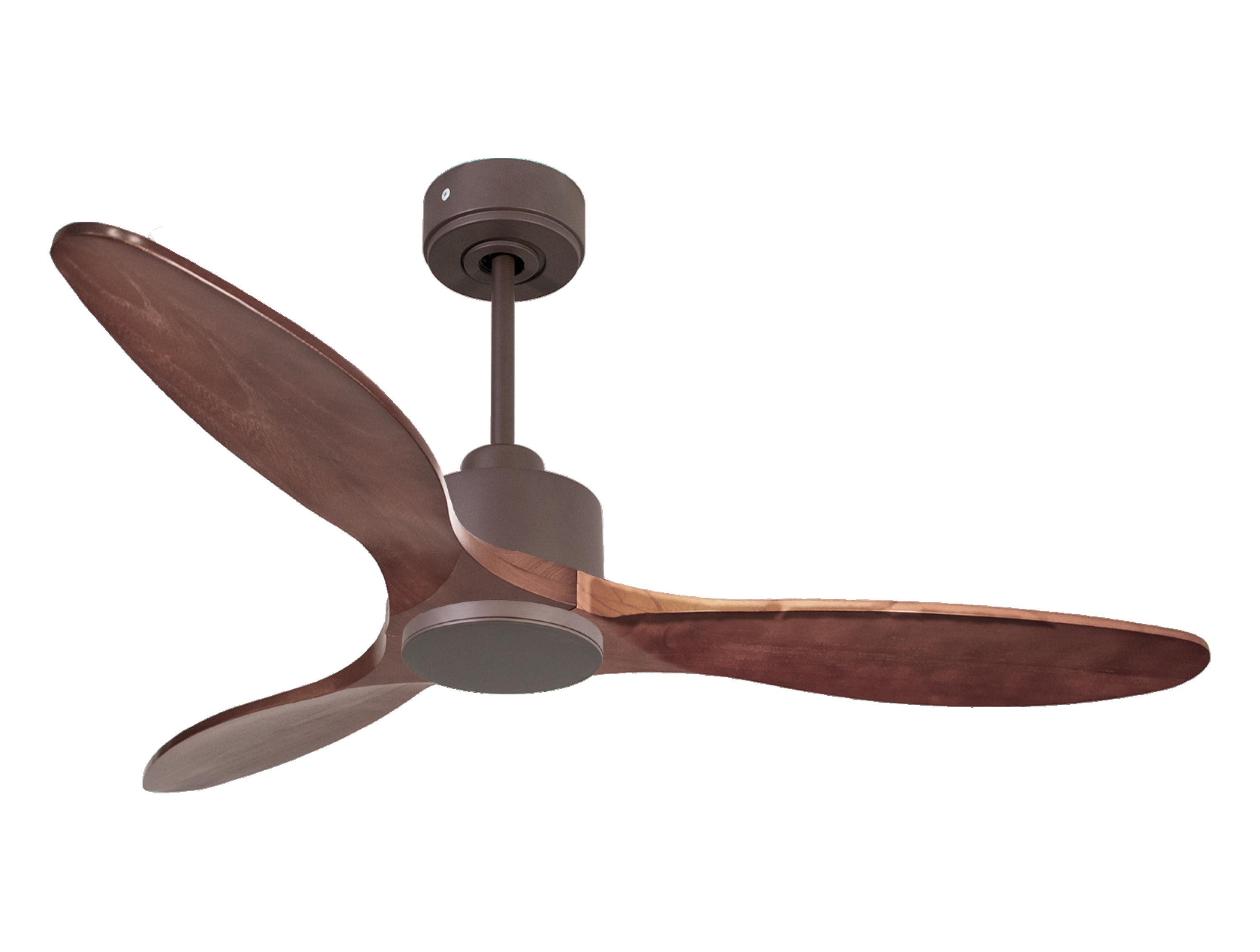 Ventilateur de plafond Réversible  Thermostat Wifi Moteur à courant continu Toits en pente Télécommande Hypersilence Mémoire