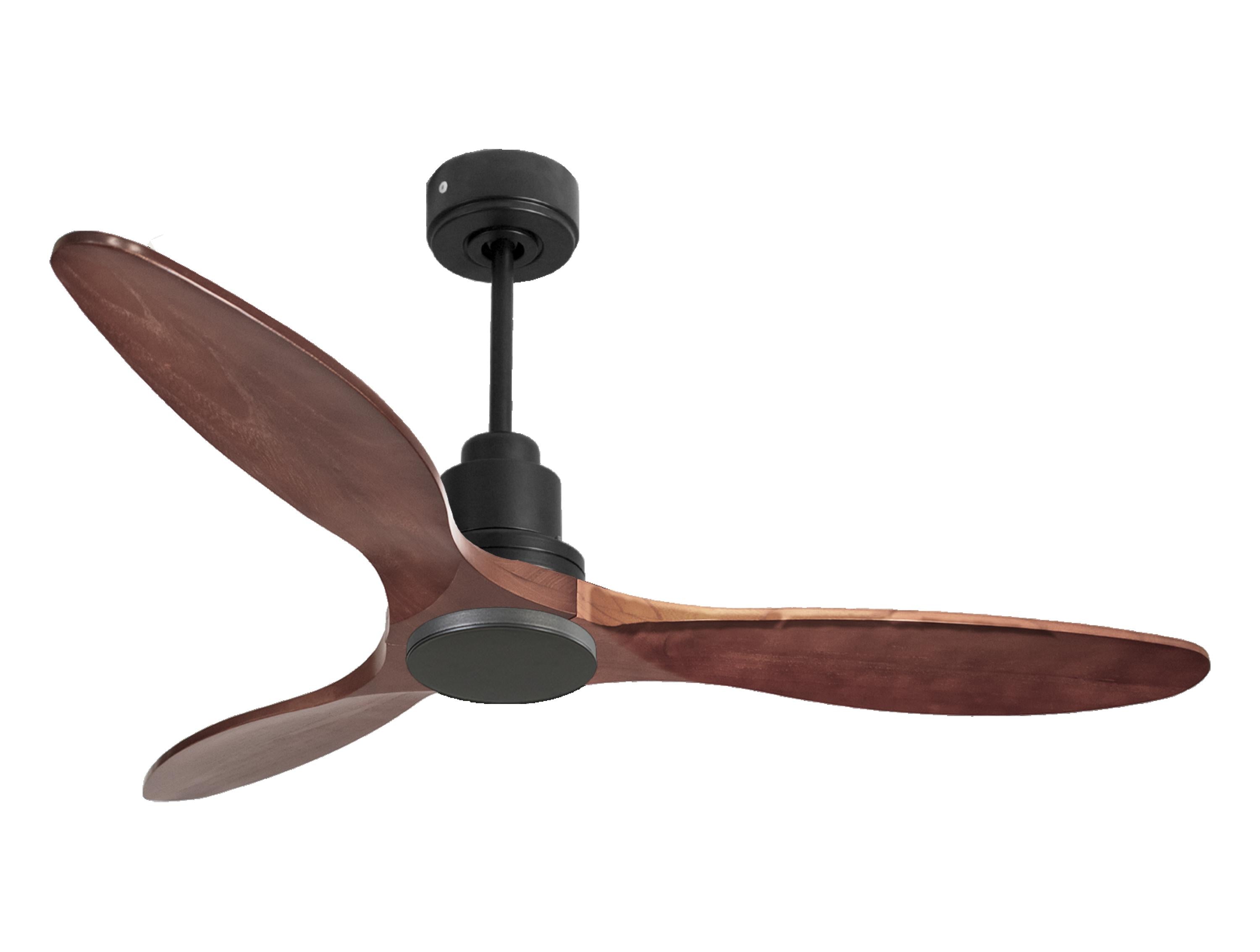 Ventilateur de plafond Réversible  Thermostat Wifi Moteur à courant continu Toits en pente Télécommande Hypersilence Mémoire