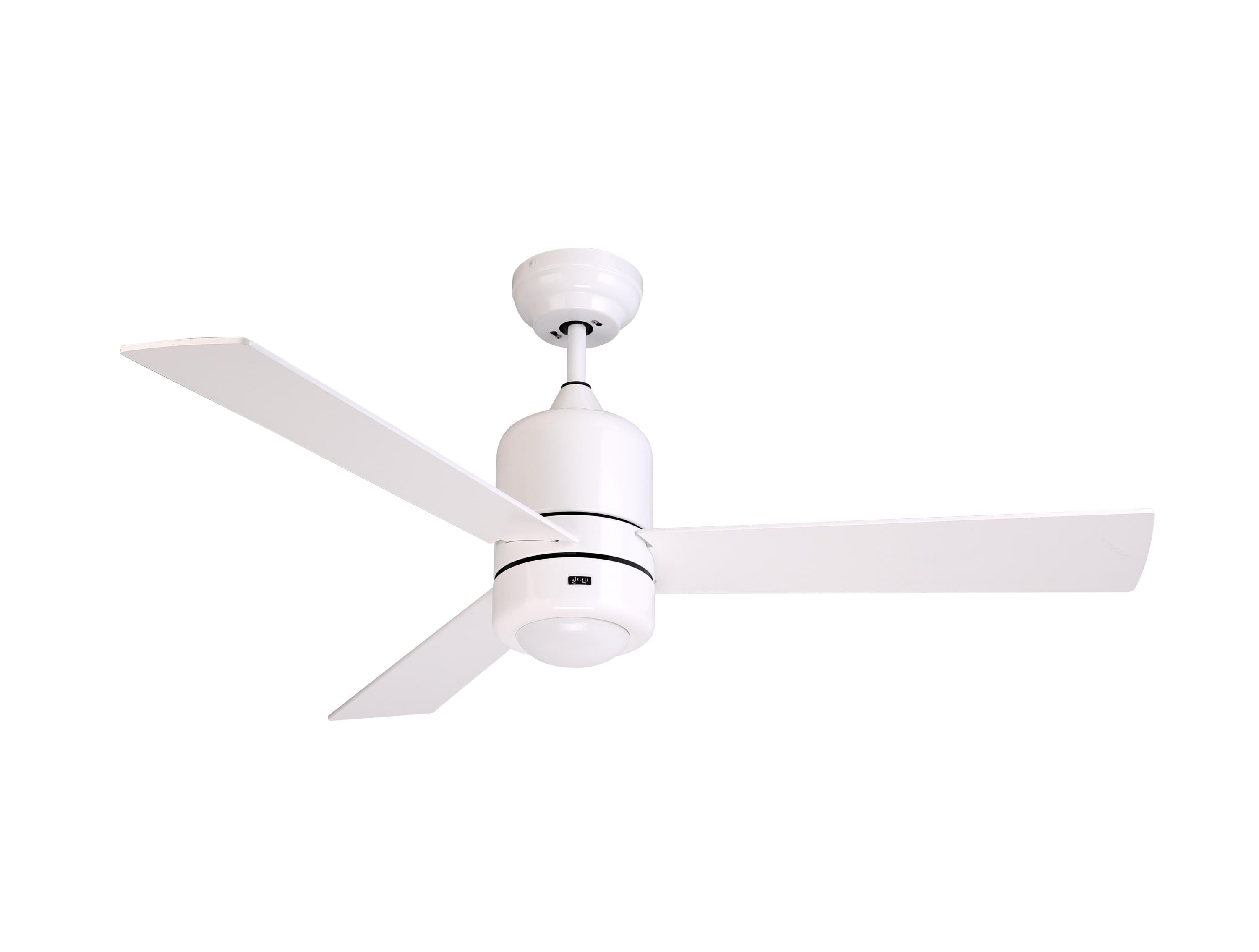 Ventilateur de plafond DC blanc avec pales de 122cm et lumière pour 25m2