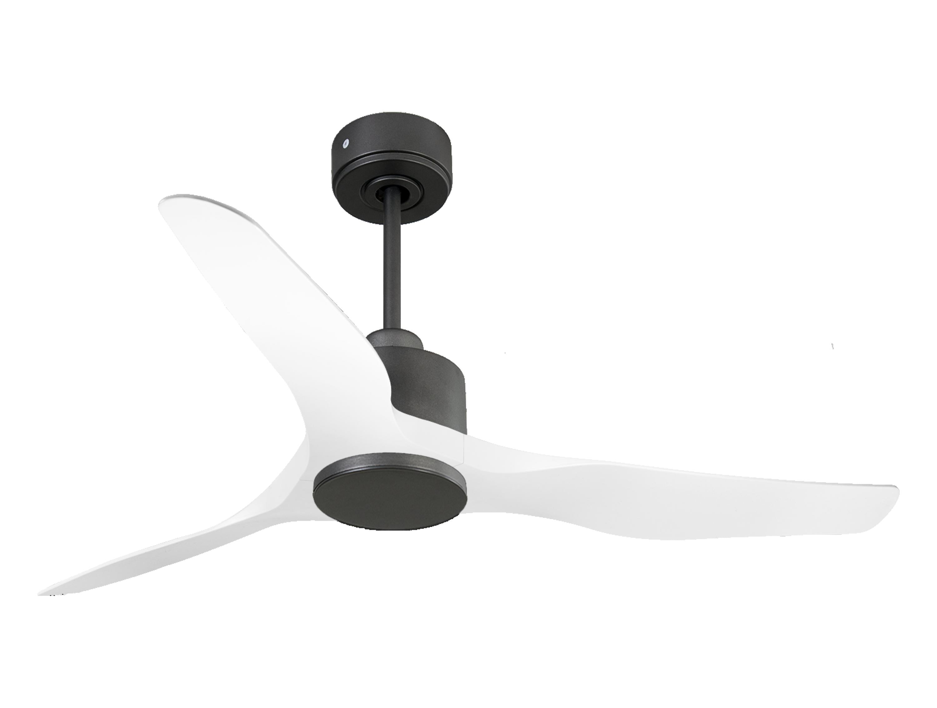 Ventilateur de plafond Réversible  Thermostat Wifi Moteur à courant continu Toits en pente Télécommande Adaptateur 2/3 Lames Hypersilence Mémoire