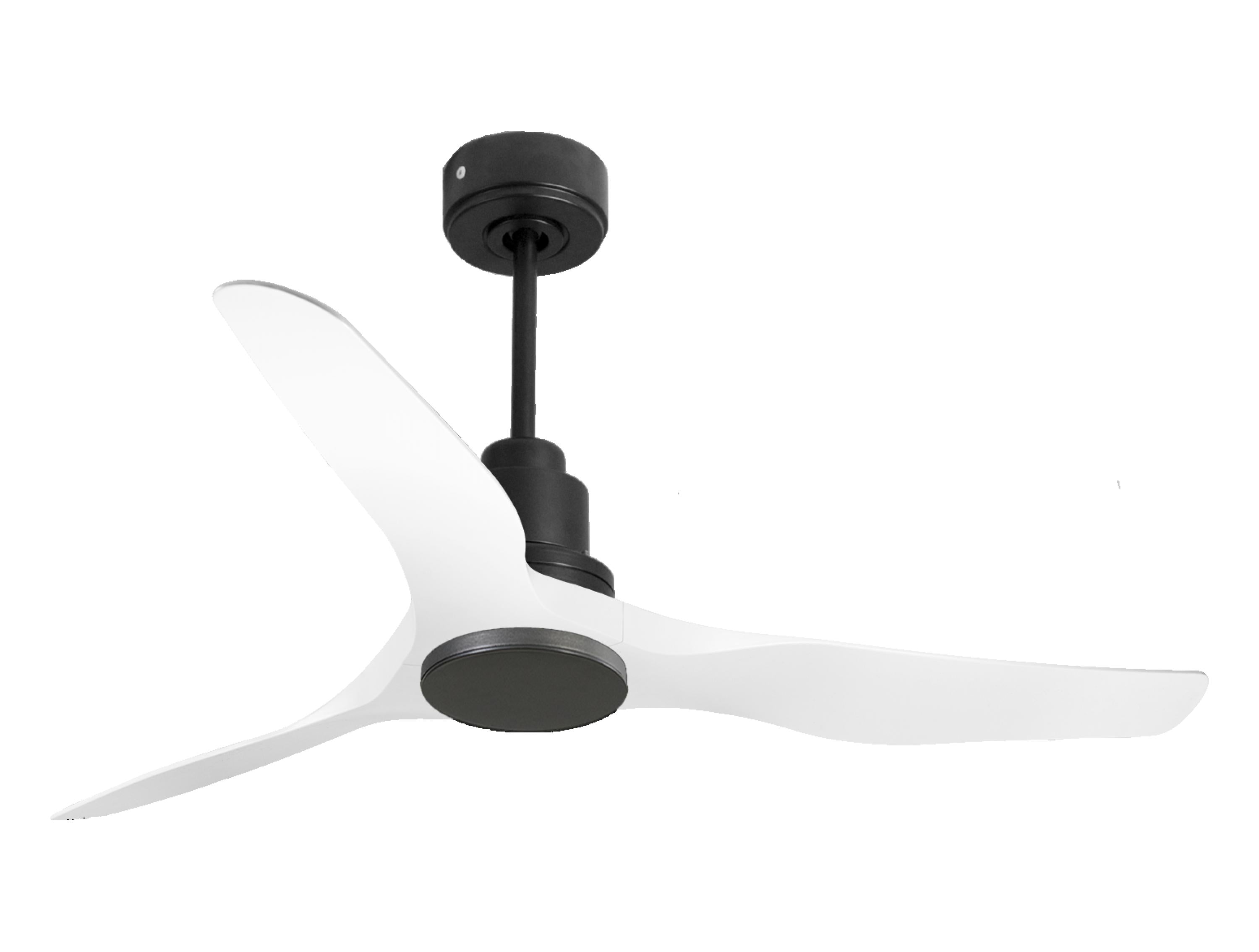 Ventilateur de plafond Réversible  Thermostat Wifi Moteur à courant continu Toits en pente Télécommande Adaptateur 2/3 Lames Hypersilence Mémoire