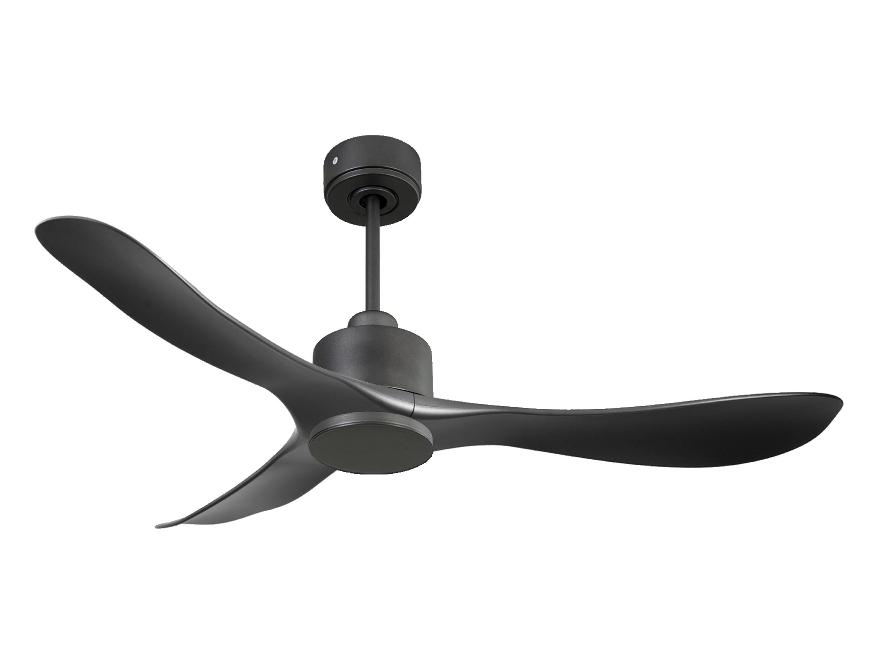 Ventilateur de plafond Réversible  Thermostat Wifi Moteur à courant continu Toits en pente Télécommande Hypersilence Mémoire