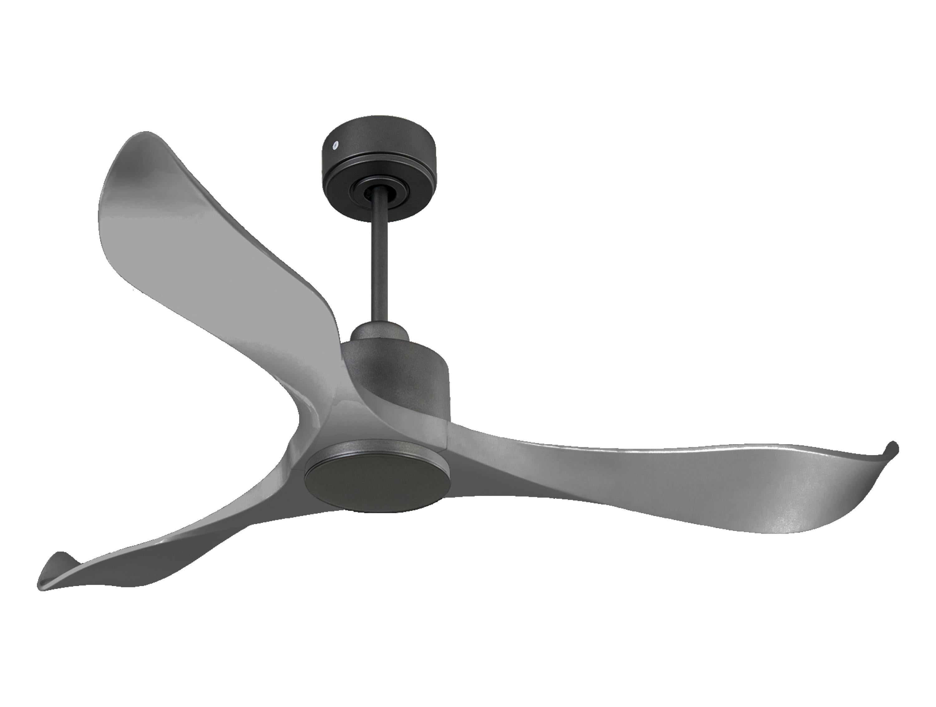 Ventilateur de plafond Réversible  Thermostat Wifi Moteur à courant continu Toits en pente Télécommande Hypersilence Mémoire
