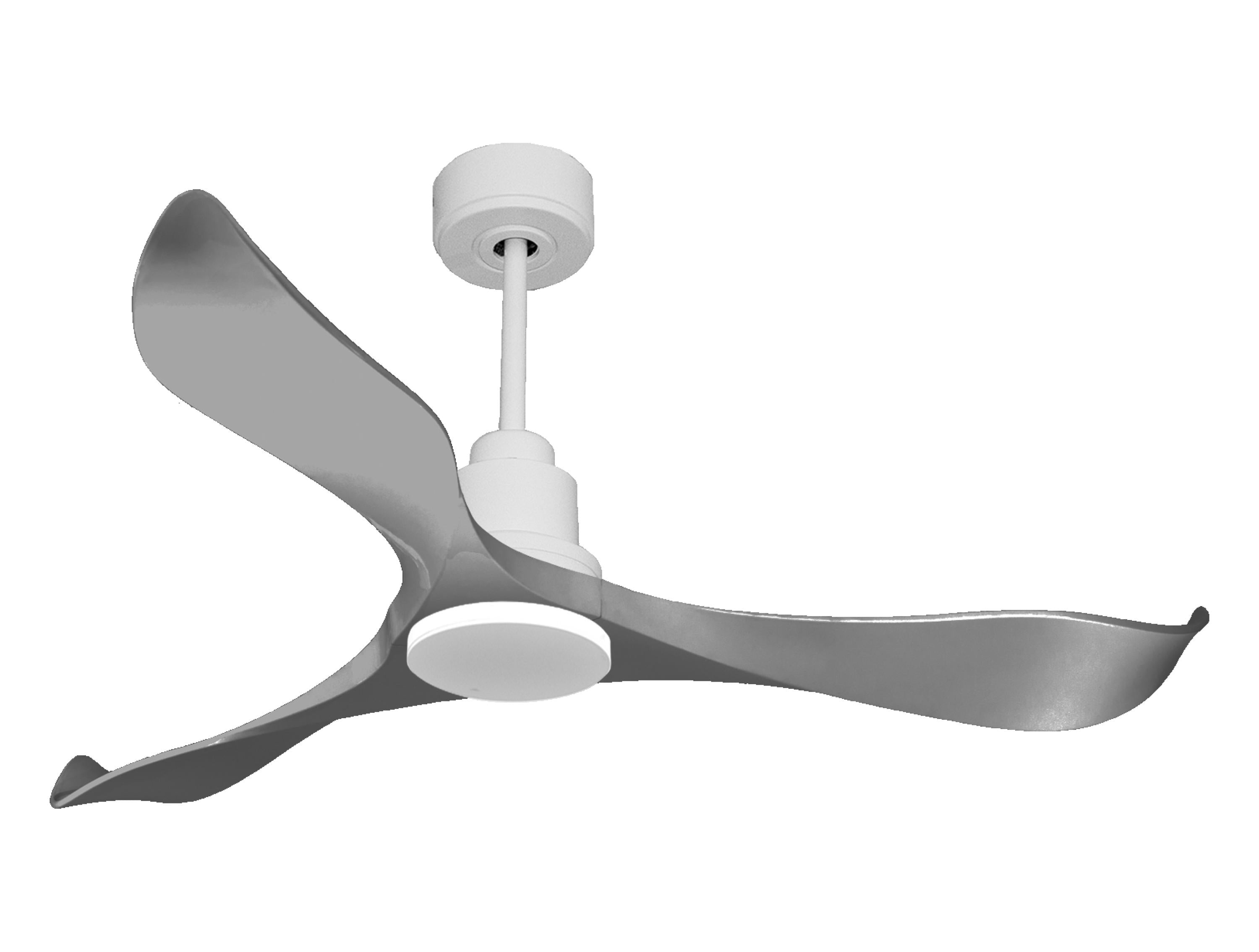 Ventilateur de plafond Réversible Thermostat Wifi Moteur à courant continu Toits en pente Télécommande Mémoire