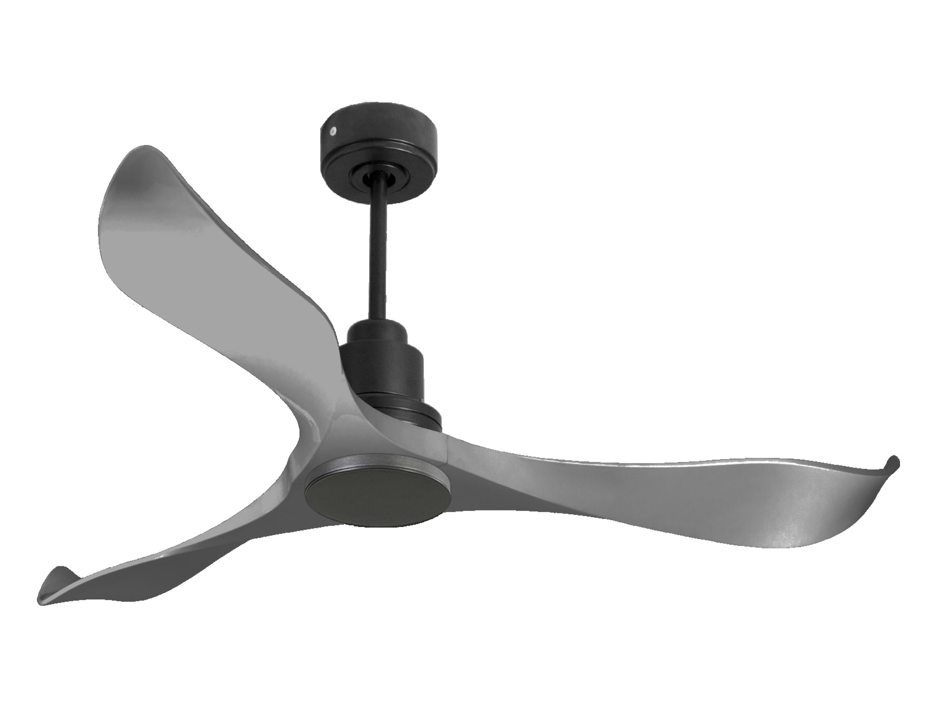 Ventilateur de plafond Réversible Thermostat Wifi Moteur à courant continu Toits en pente Télécommande Mémoire