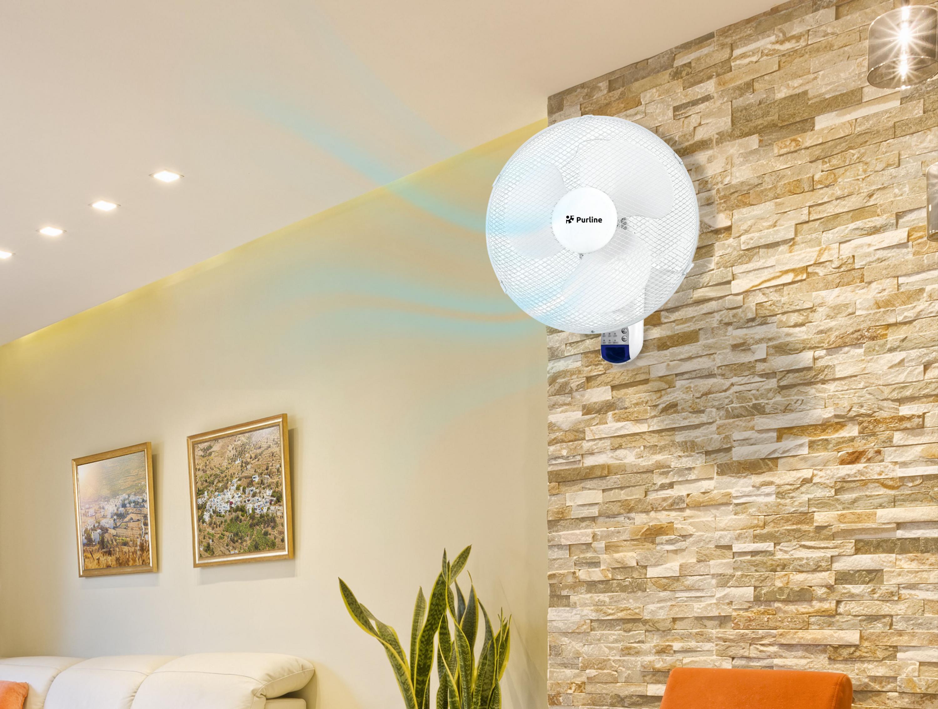 Ventilateur mural numérique avec commande