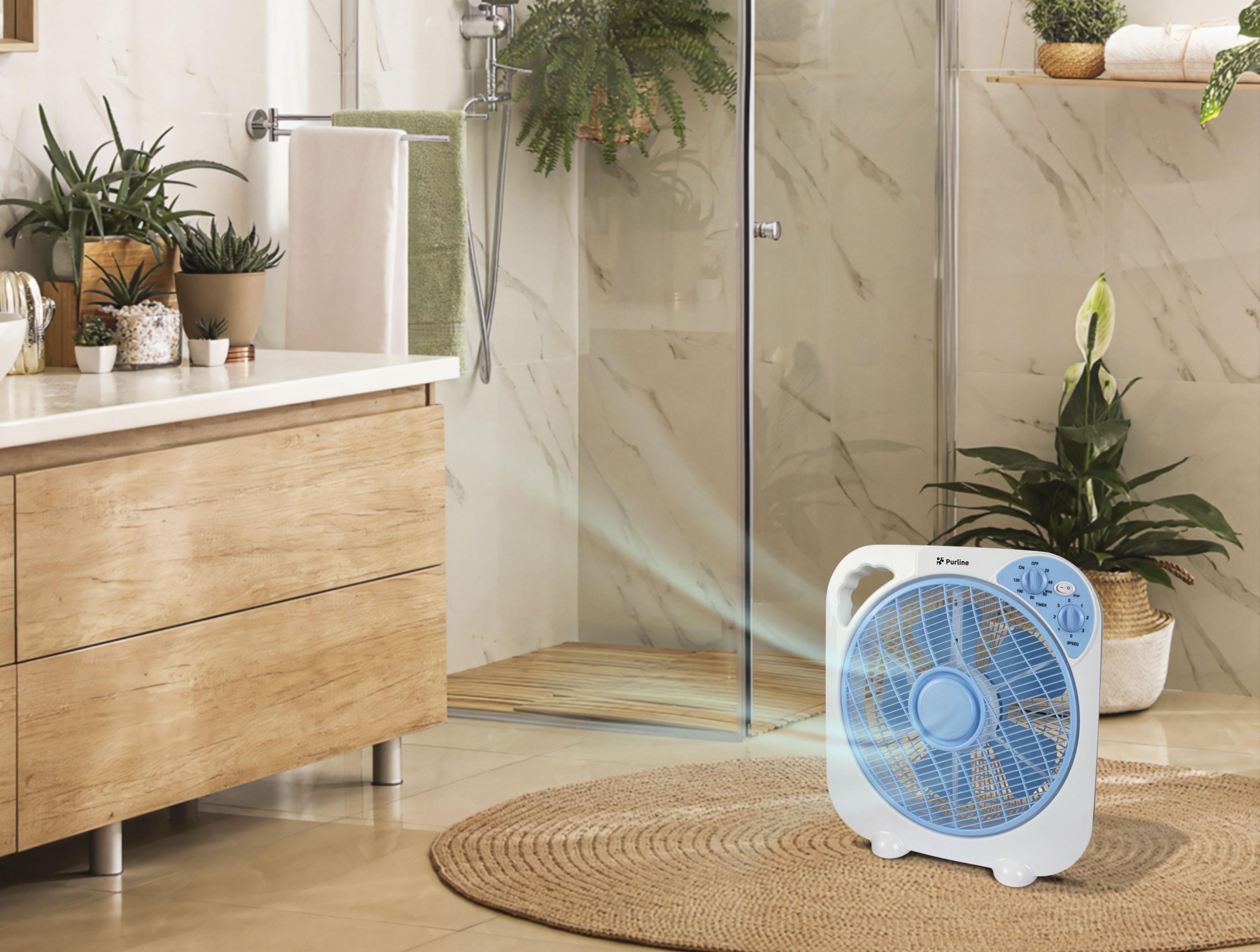 Ventilateur de table ou de sol portable avec minuterie