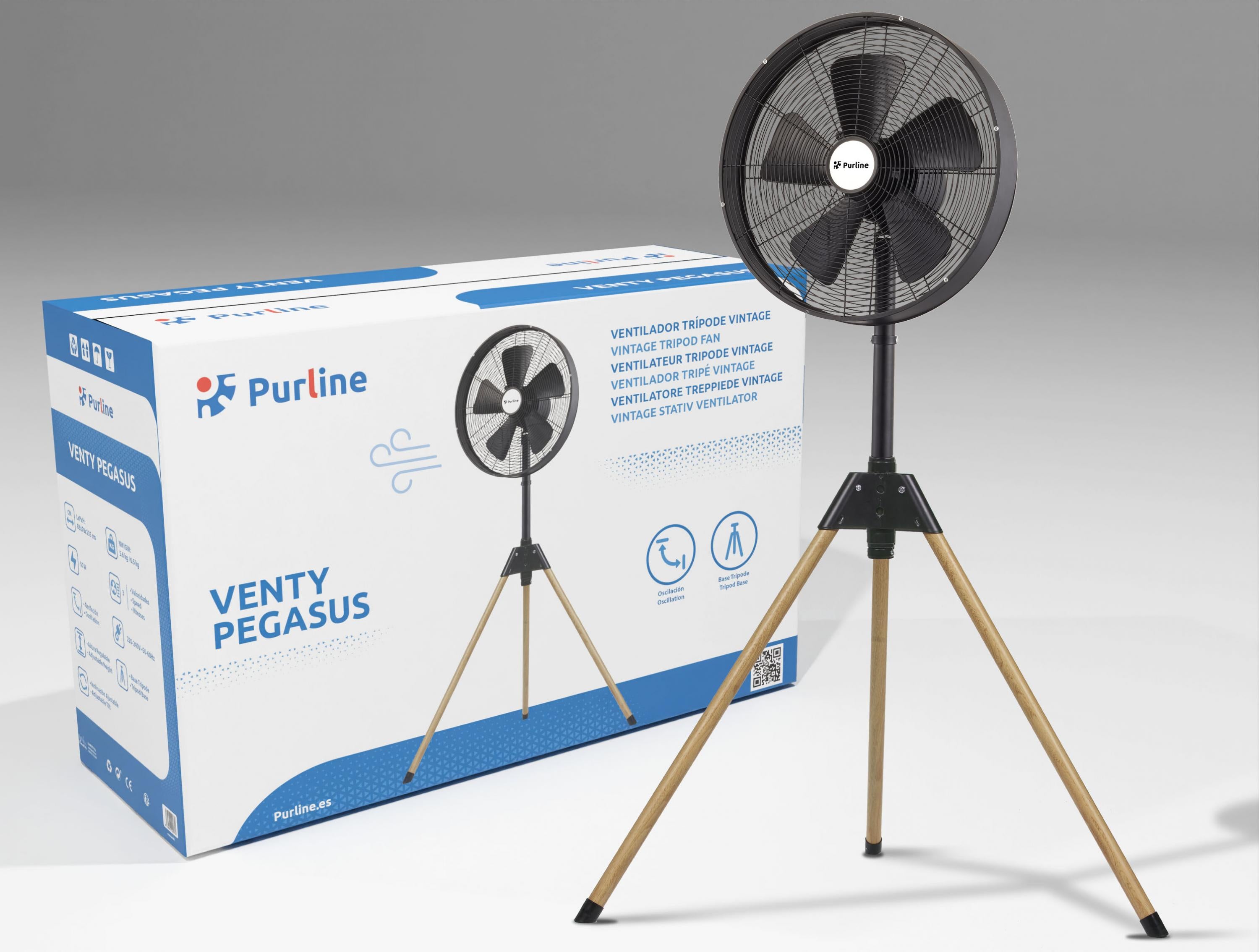 Ventilateur sur trépied vintage exclusif