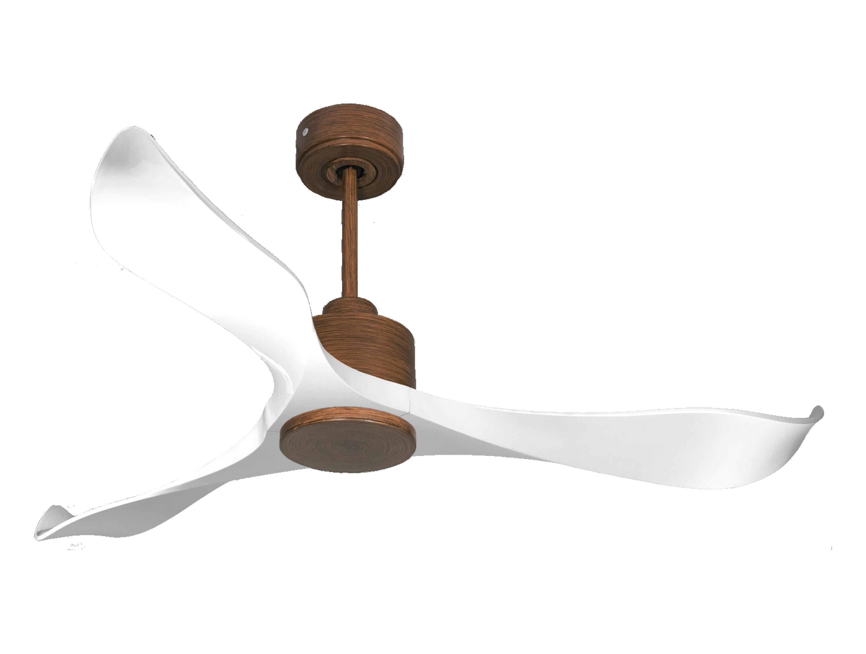 Ventilateur de plafond Réversible Thermostat Wifi Moteur à courant continu Toits en pente Télécommande Adaptateur 2/3 Lames Hypersilence Mémoire