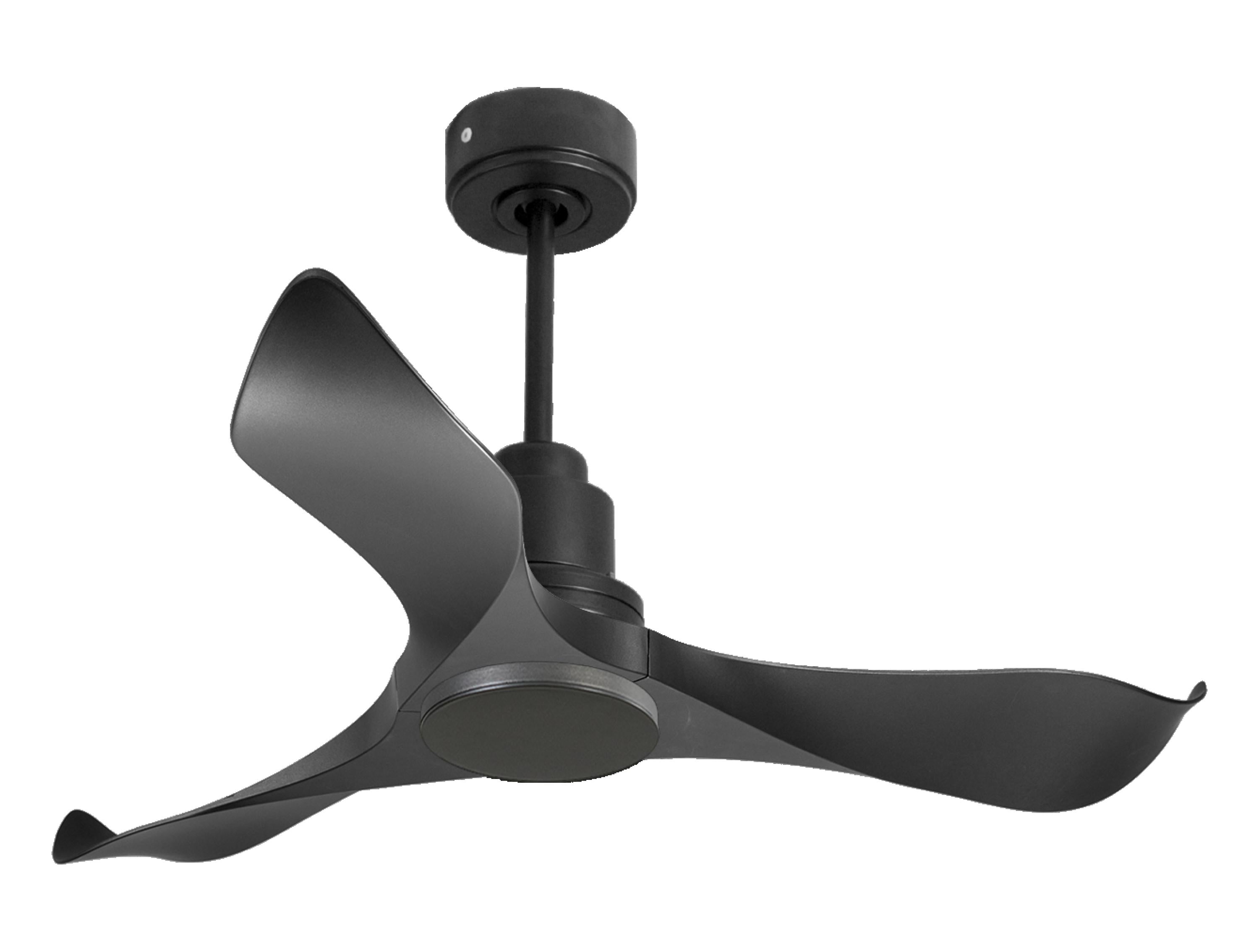 Ventilateur de plafond Réversible  Thermostat Wifi Moteur à courant continu Toits en pente Télécommande Adaptateur 2/3 Lames Hypersilence Mémoire