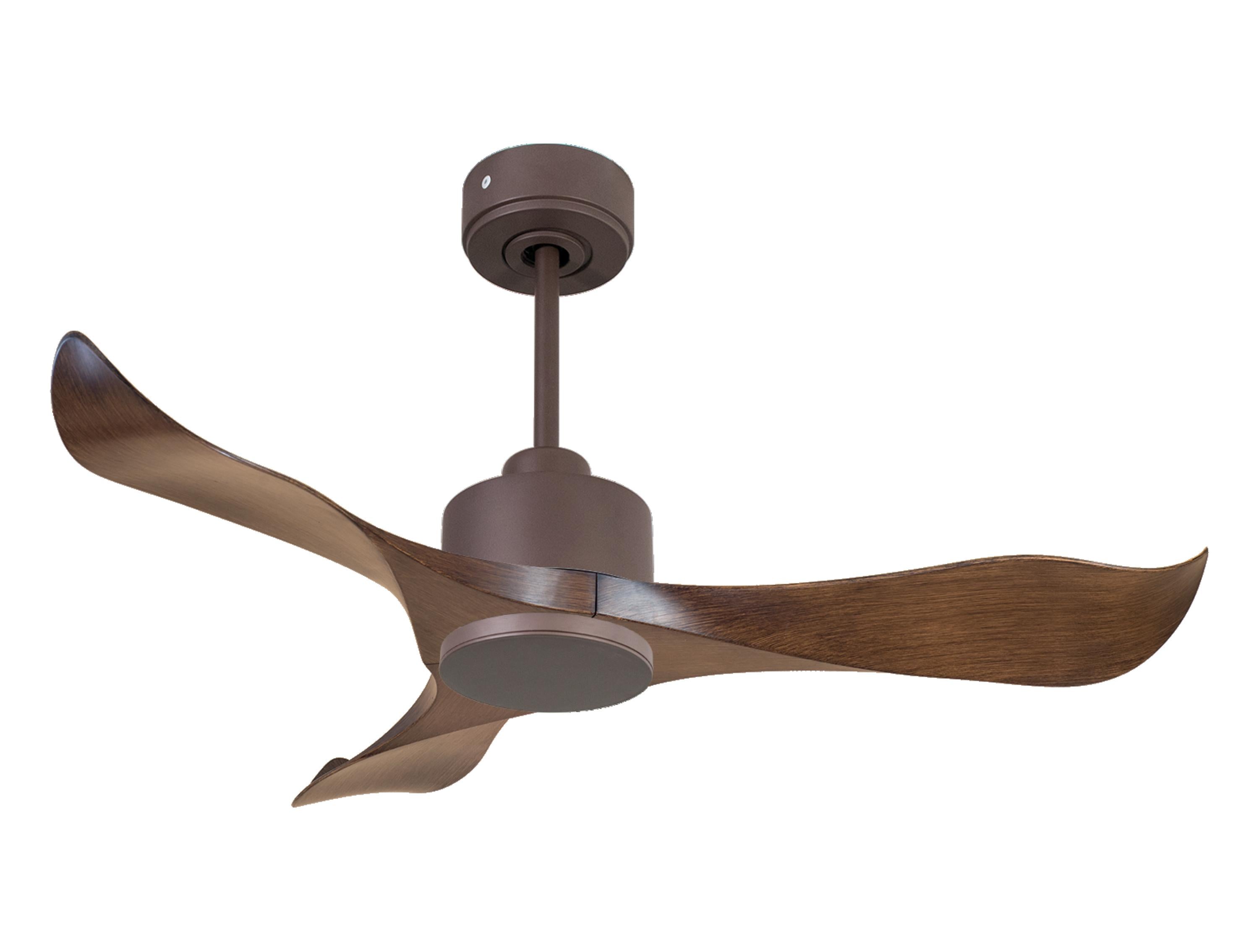 Ventilateur de plafond Réversible  Thermostat Wifi Moteur à courant continu Toits en pente Télécommande Adaptateur 2/3 Lames Hypersilence Mémoire