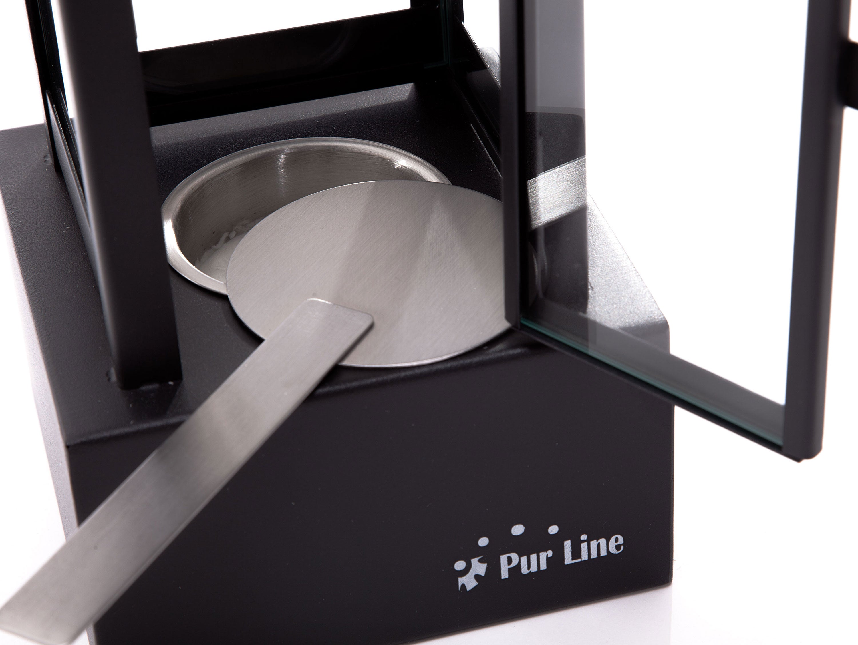 IRIS B: Lanterne éthanol en acier inoxydable noir