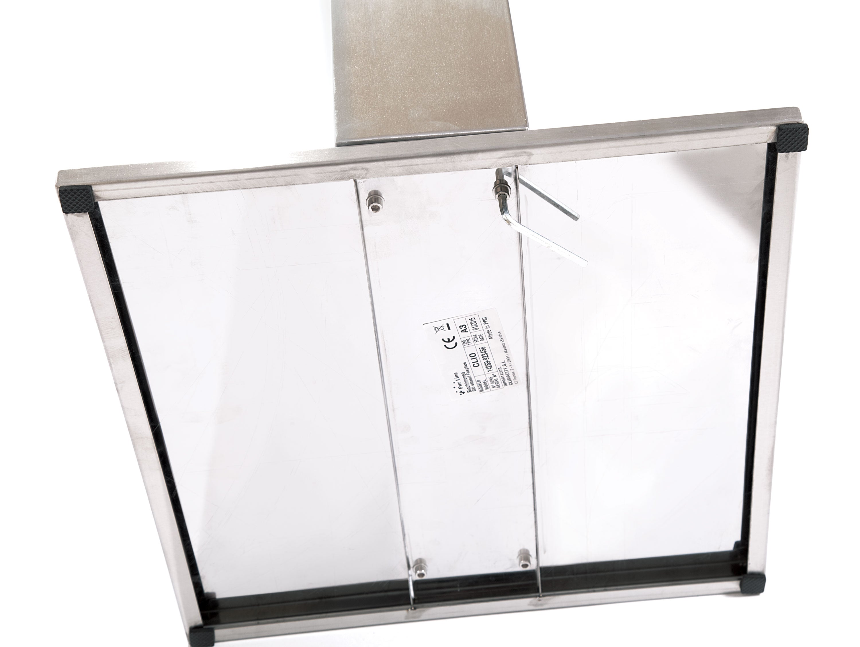 Puissance maximale 2000 W Cheminée à l'éthanol au sol en acier noir et flamme réglable