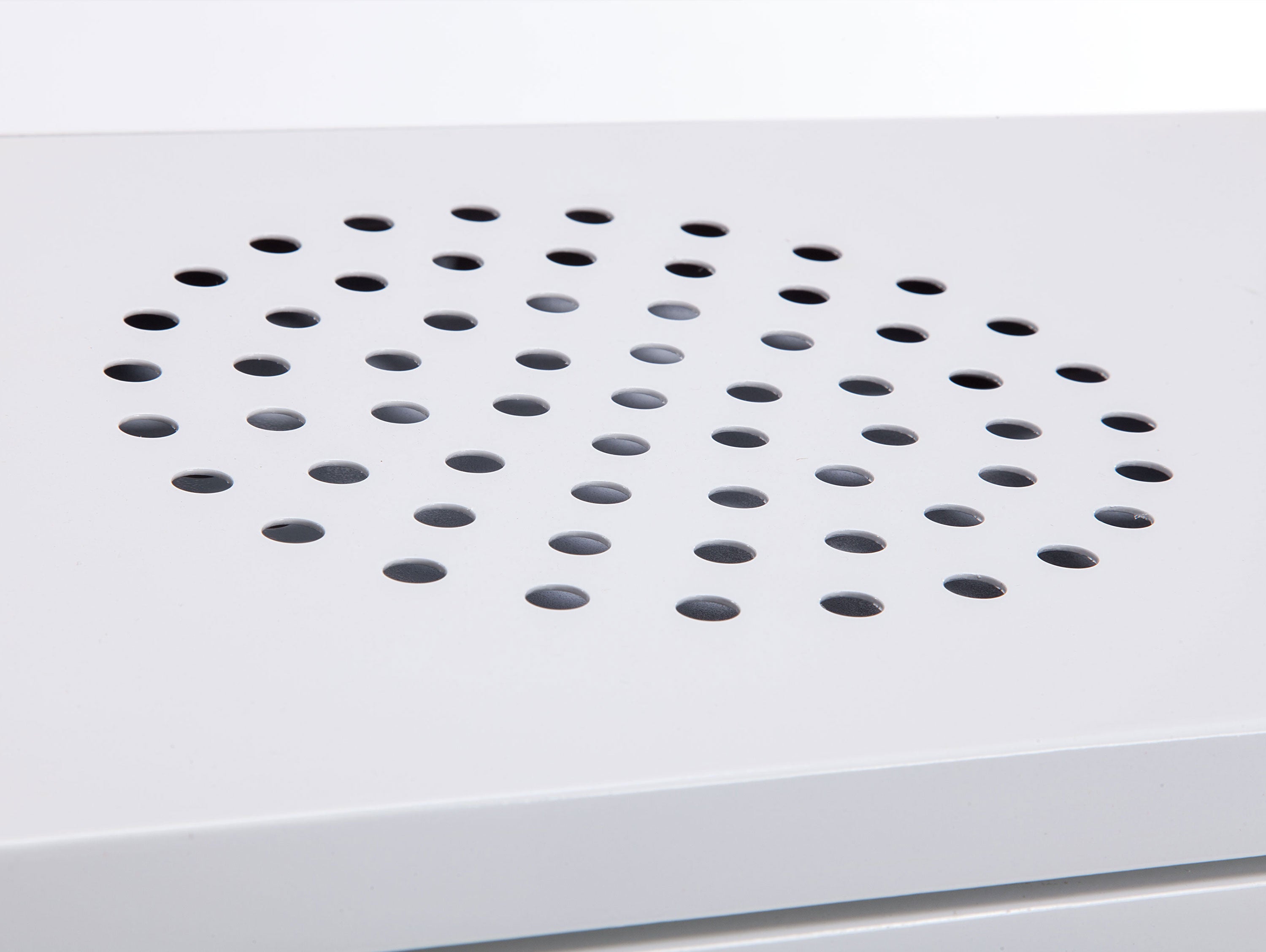 THESIS: Poêle à éthanol 1,5kW design carré en acier blanc avec pieds