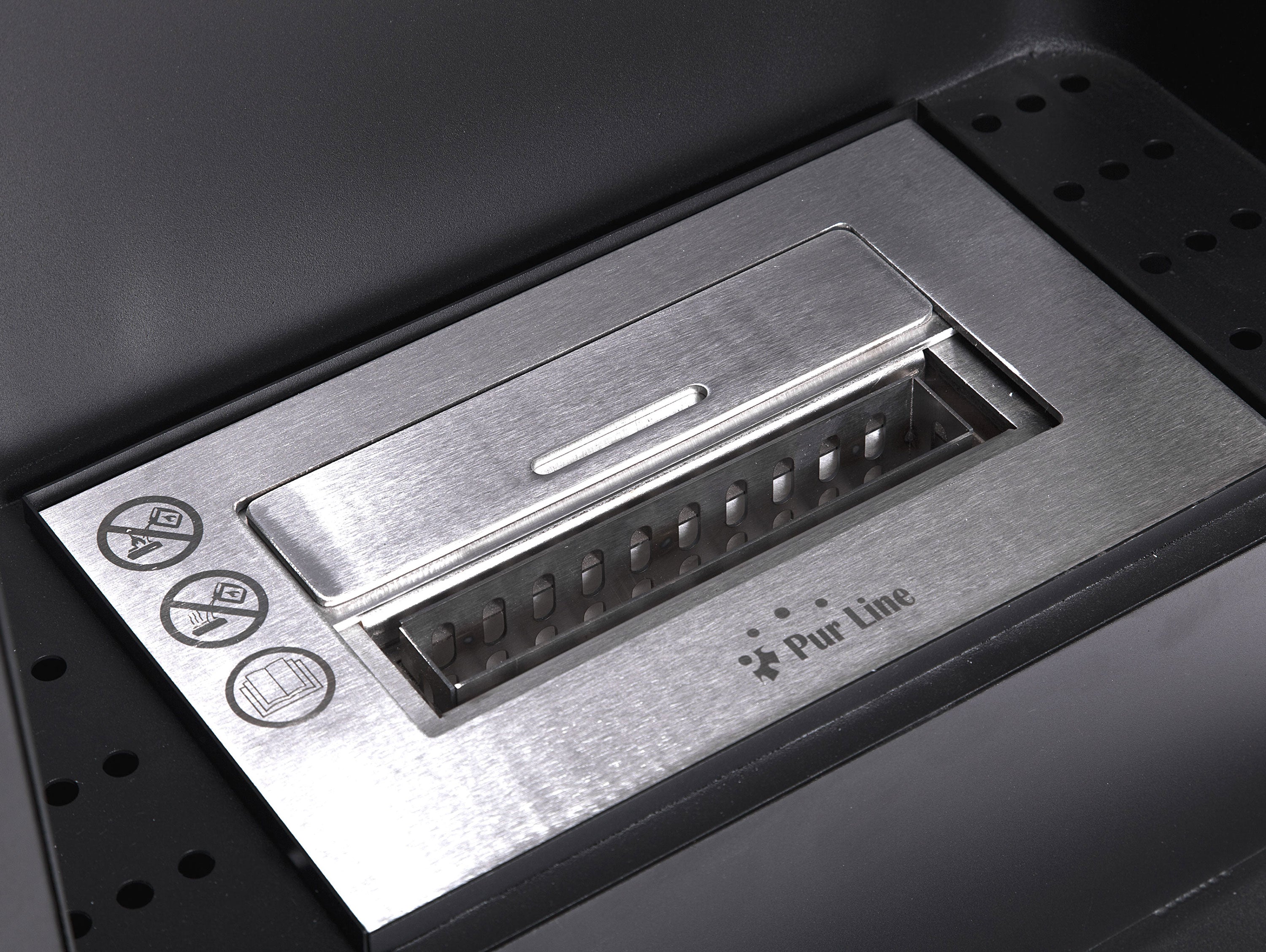 SILENUS B: Poêle à léthanol 3kW en acier noir