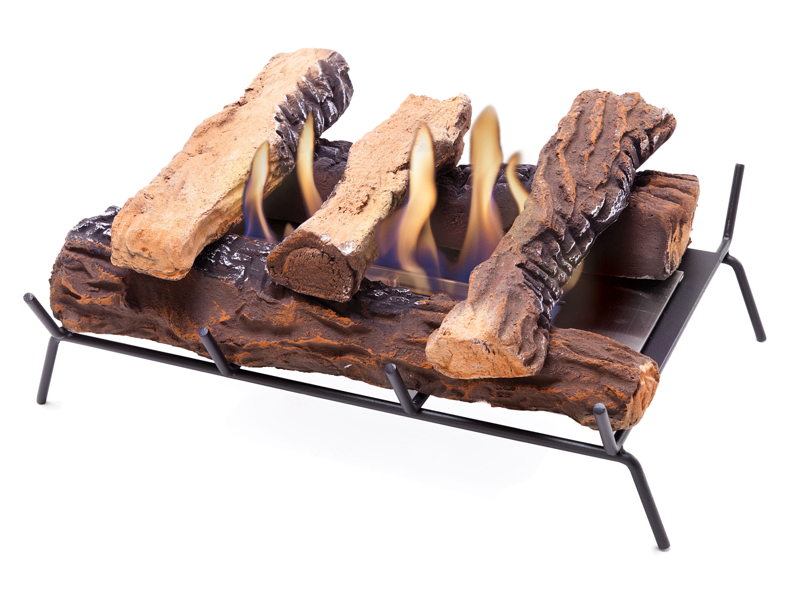 Bloc de combustion 2000W avec bûches décoratives