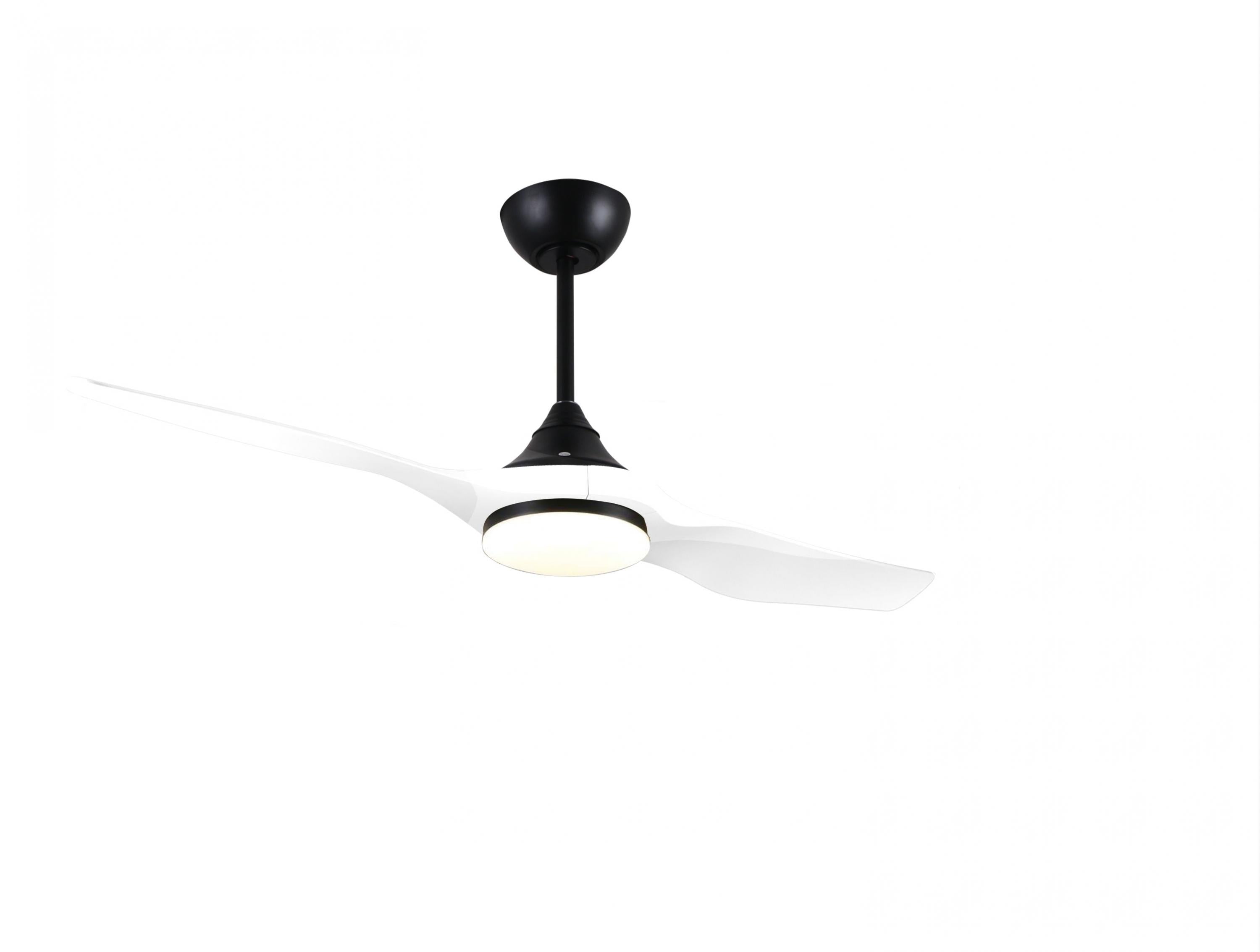 Ventilateur de plafond Blanc avec LED 132 cm Hypersilence