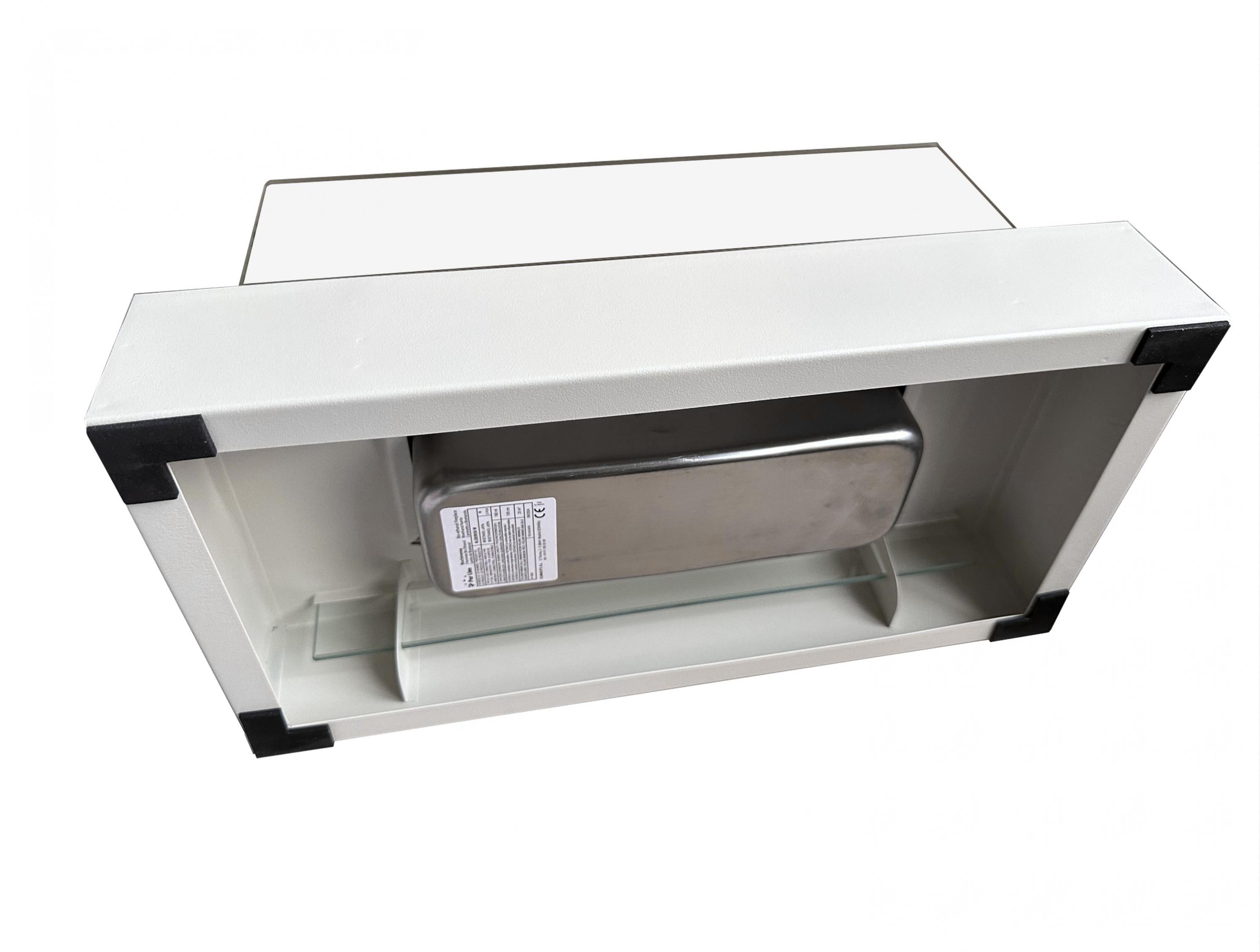 Cheminée à l'éthanol de table avec deux abat-jours en verre trempé