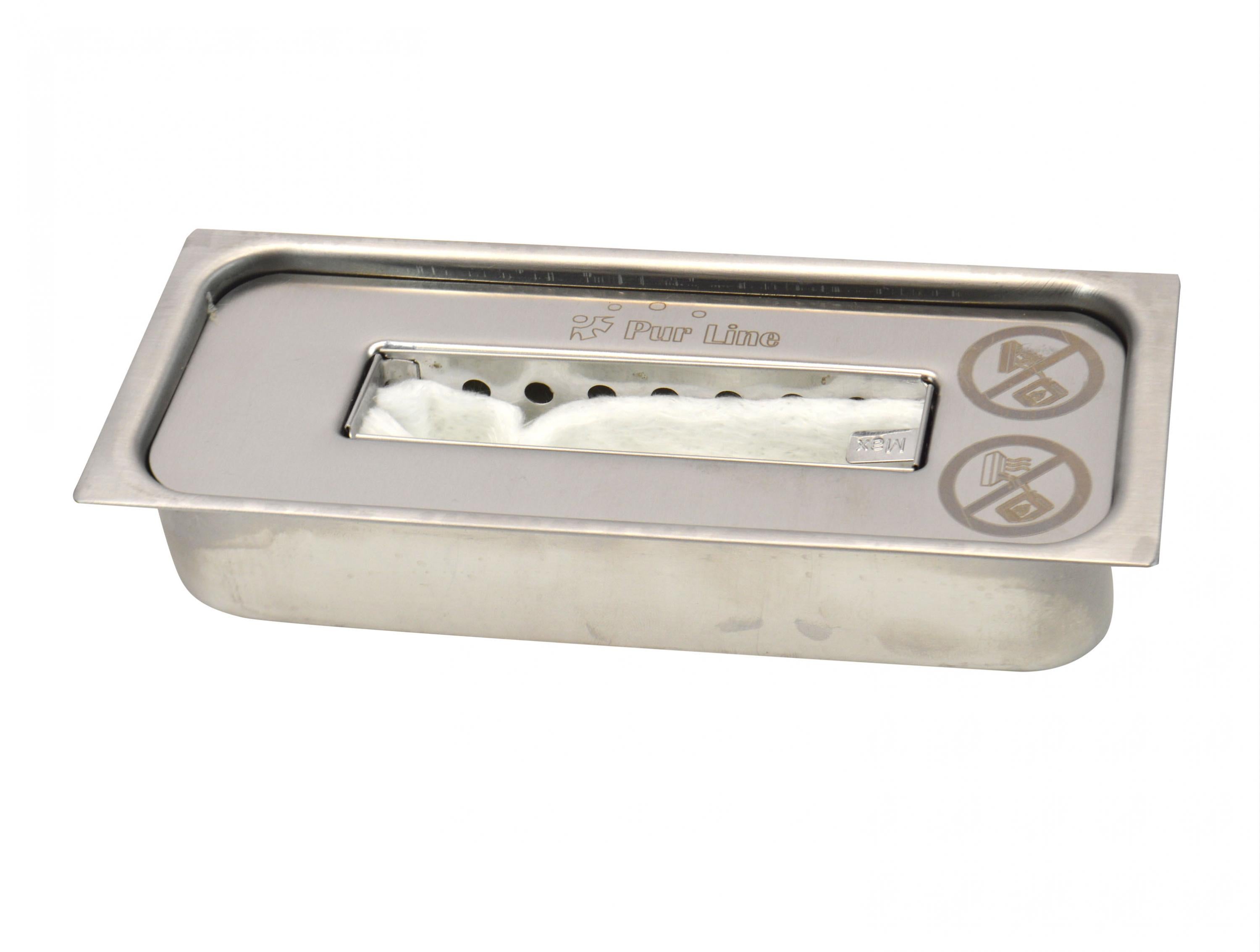 Cheminée à l'éthanol de table avec deux abat-jours en verre trempé