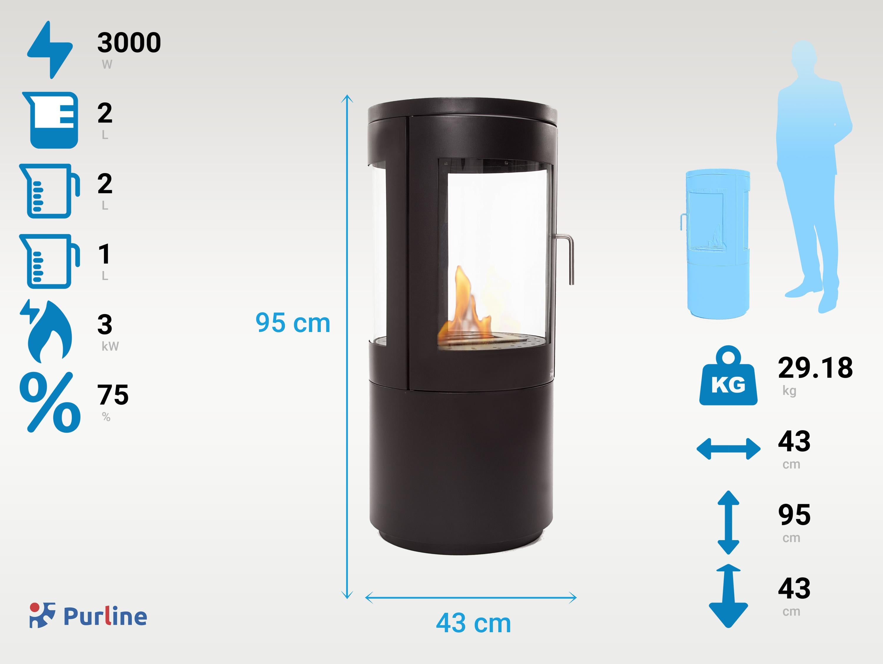 BESTFIRE VIEW Couleur Noir