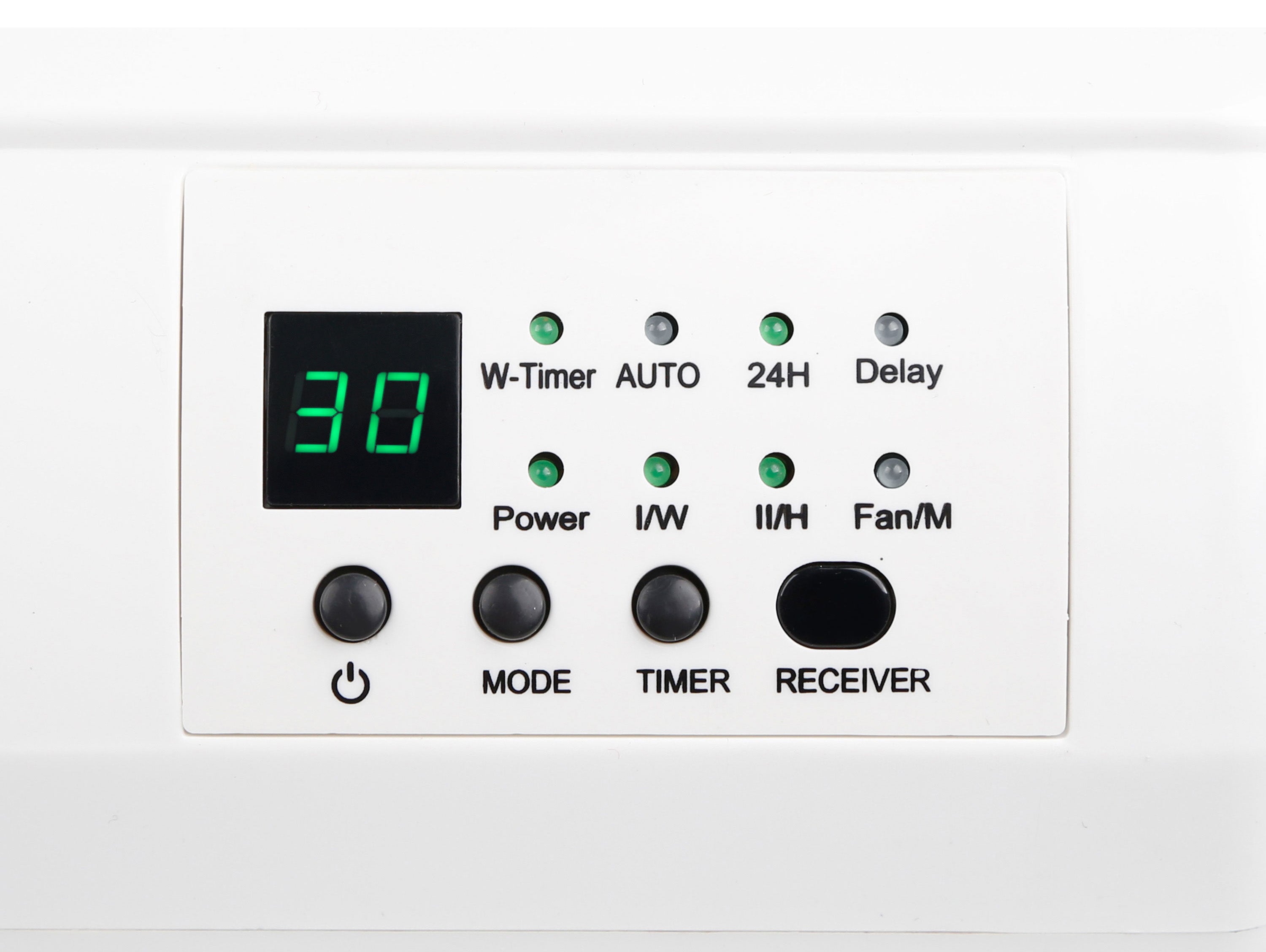 HOTI M50: Chauffage split mural 2000 W avec télécommande et minuterie