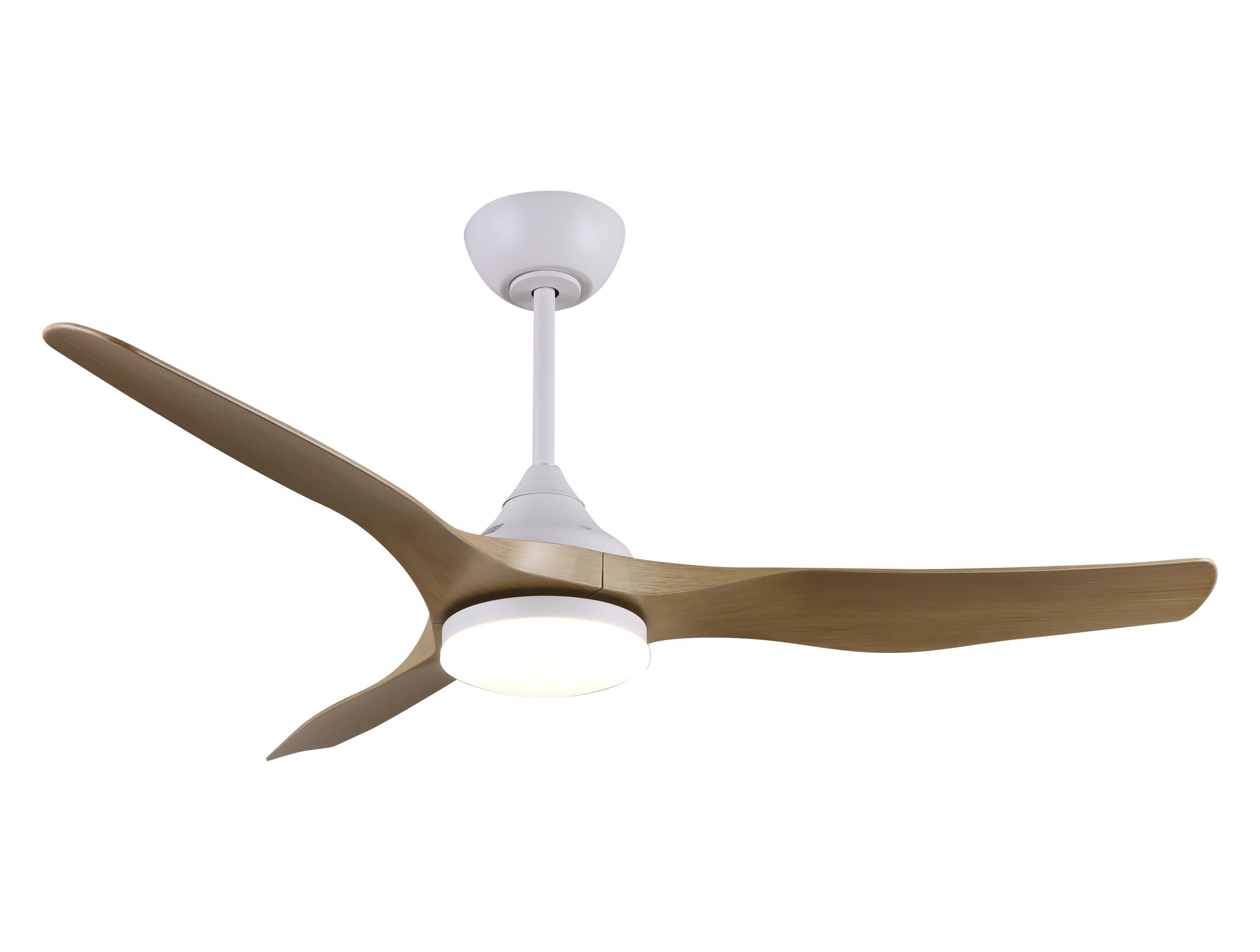 Ventilateur de plafond Blanc avec LED 132 cm Hypersilence