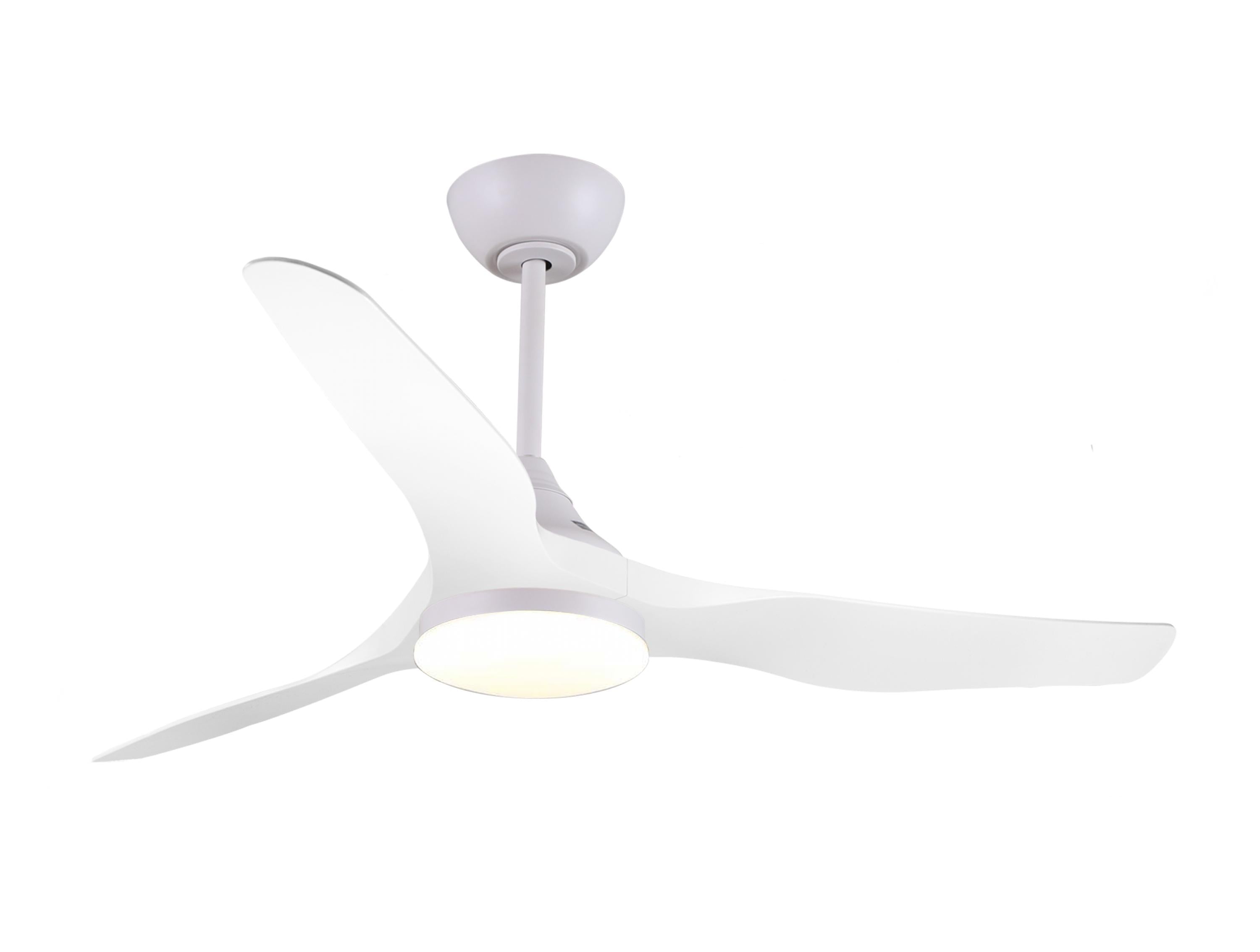 Ventilateur de plafond Blanc avec LED 132 cm Hypersilence