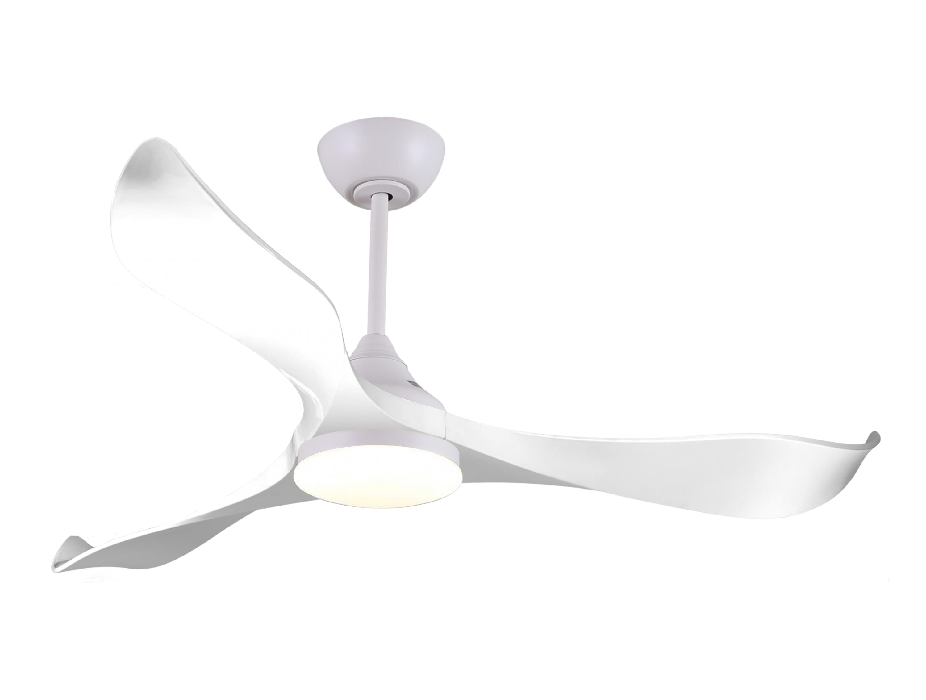 Ventilateur de plafond Blanc avec LED 132 cm Hypersilence