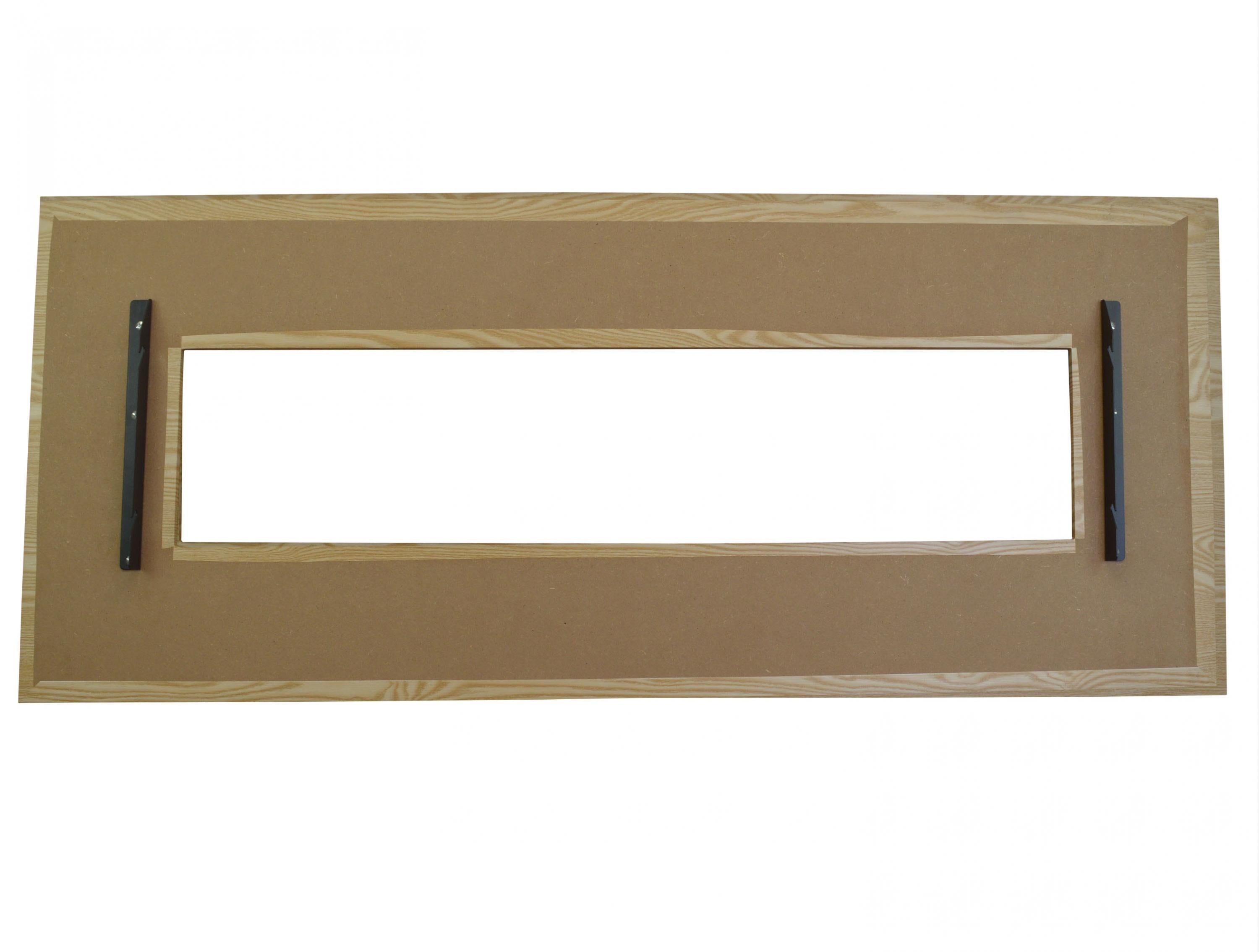 CHE-530: Cheminée électrique panoramique avec éclairage LED d'ambiance et panneau frontal en MDF