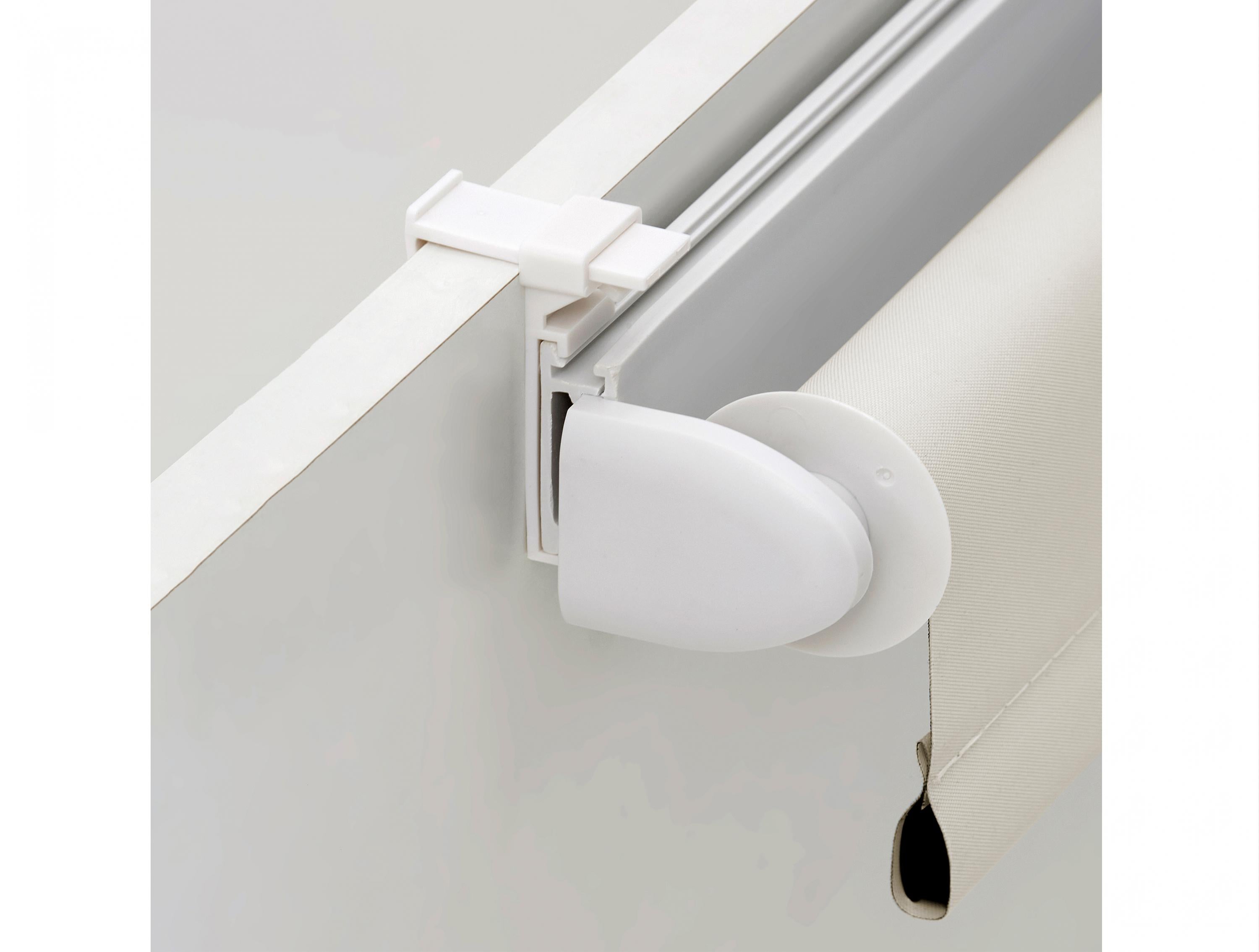 EASYZEUS_62x180_CRUDO: Store enrouleur Easyfix Polyester Opaque Crème 62 x 180