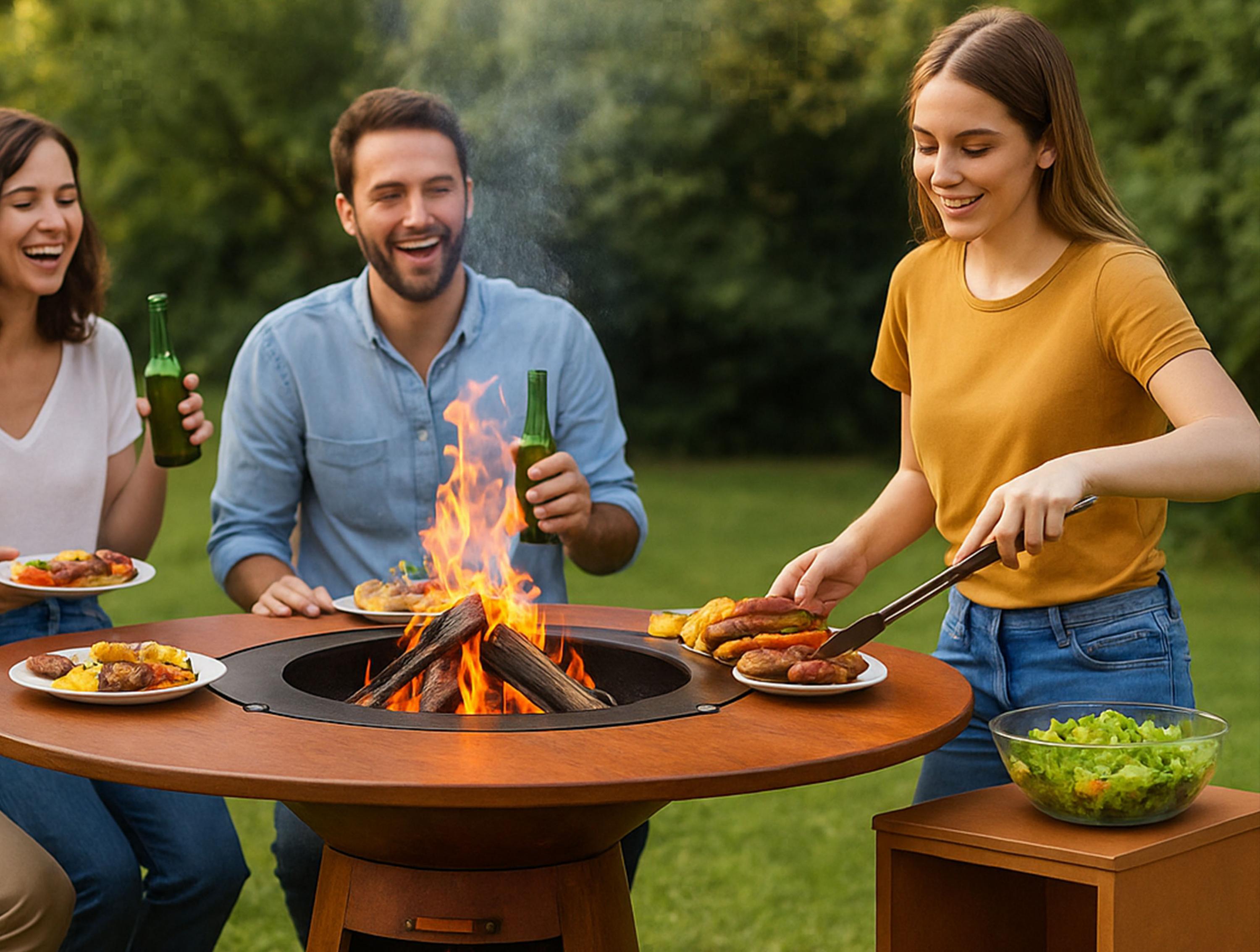 Barbecues Matériau Acier Corten