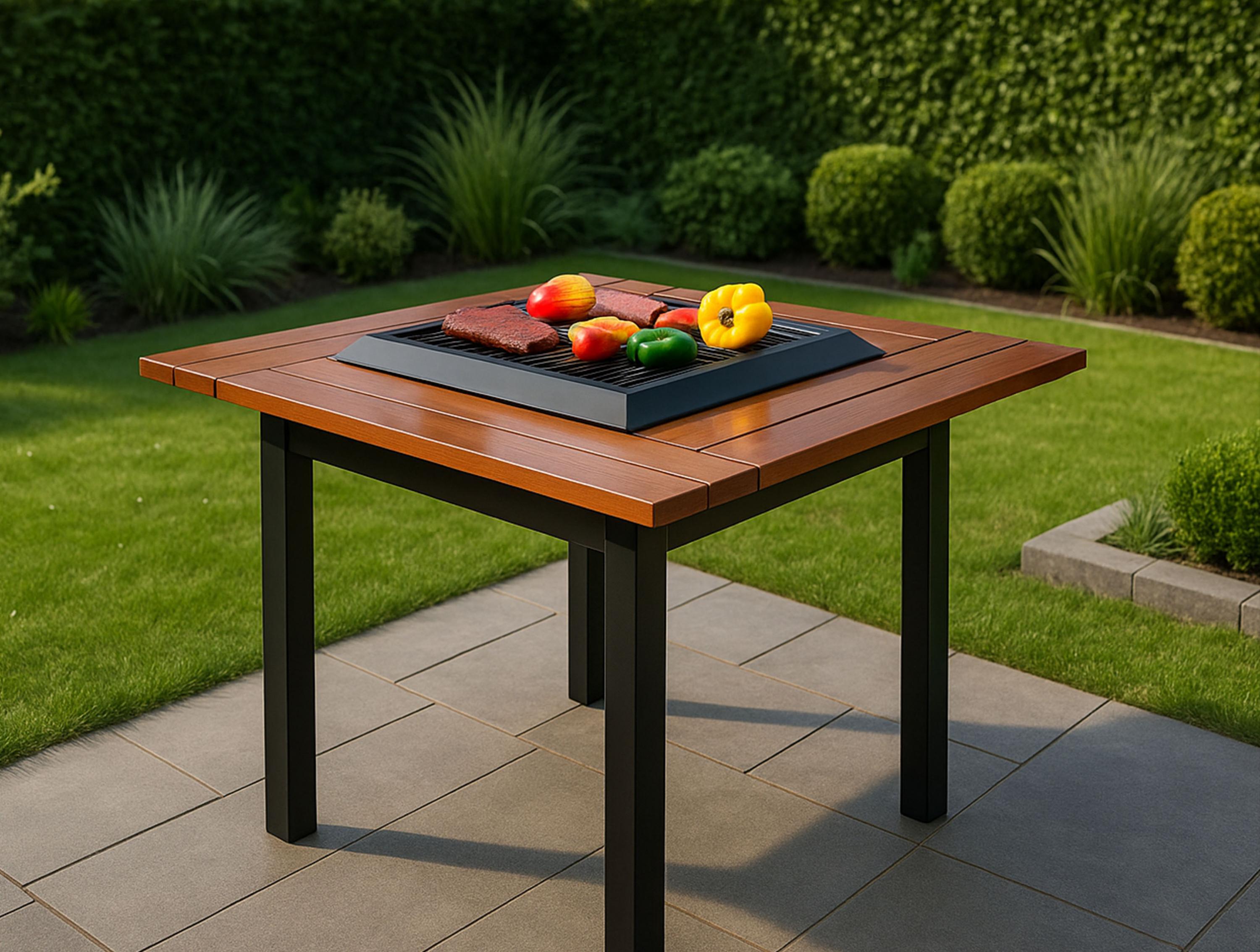 Barbecues Matériau Acier/bois