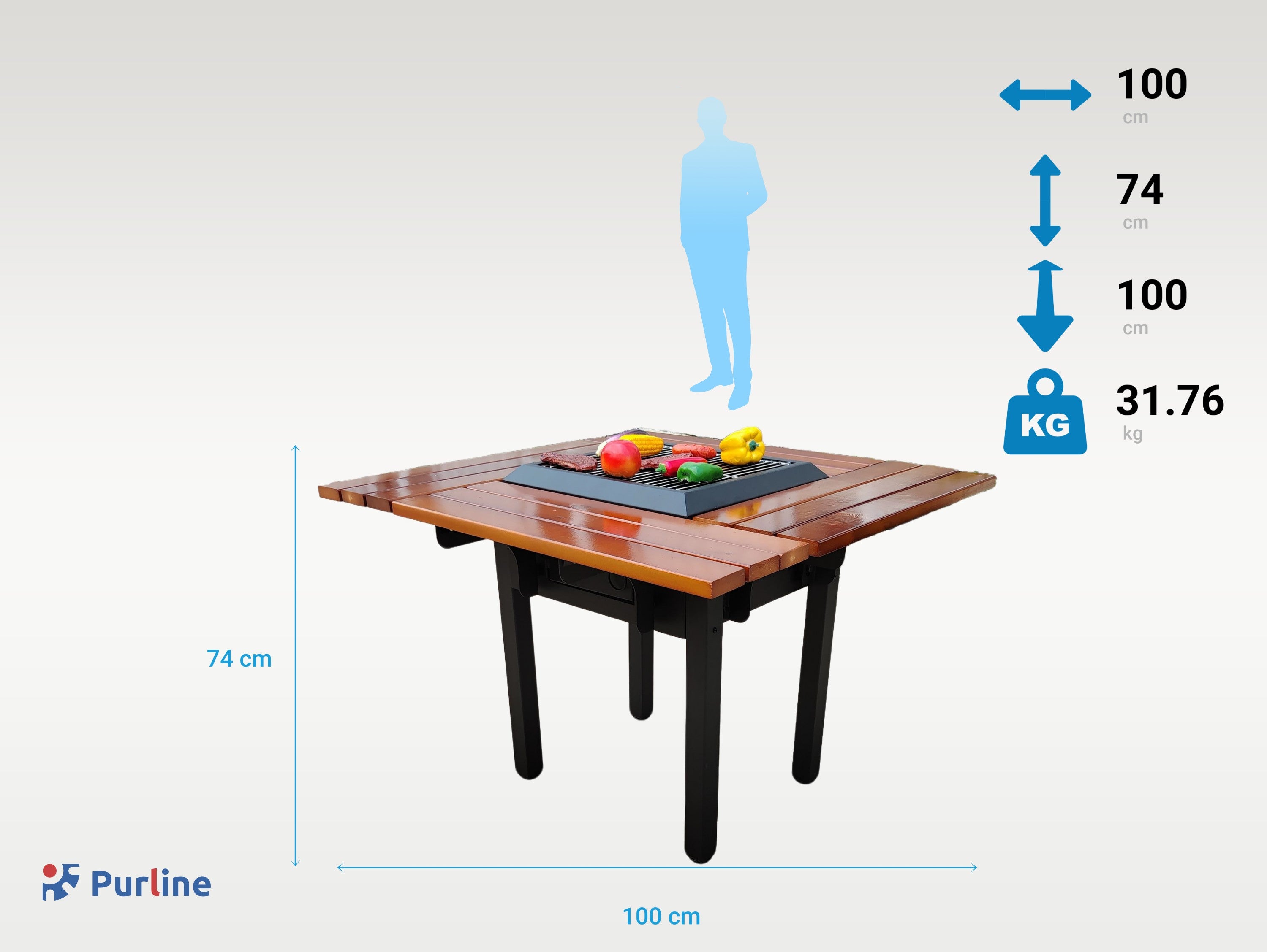 EFP54 BBQ Couleur Noir