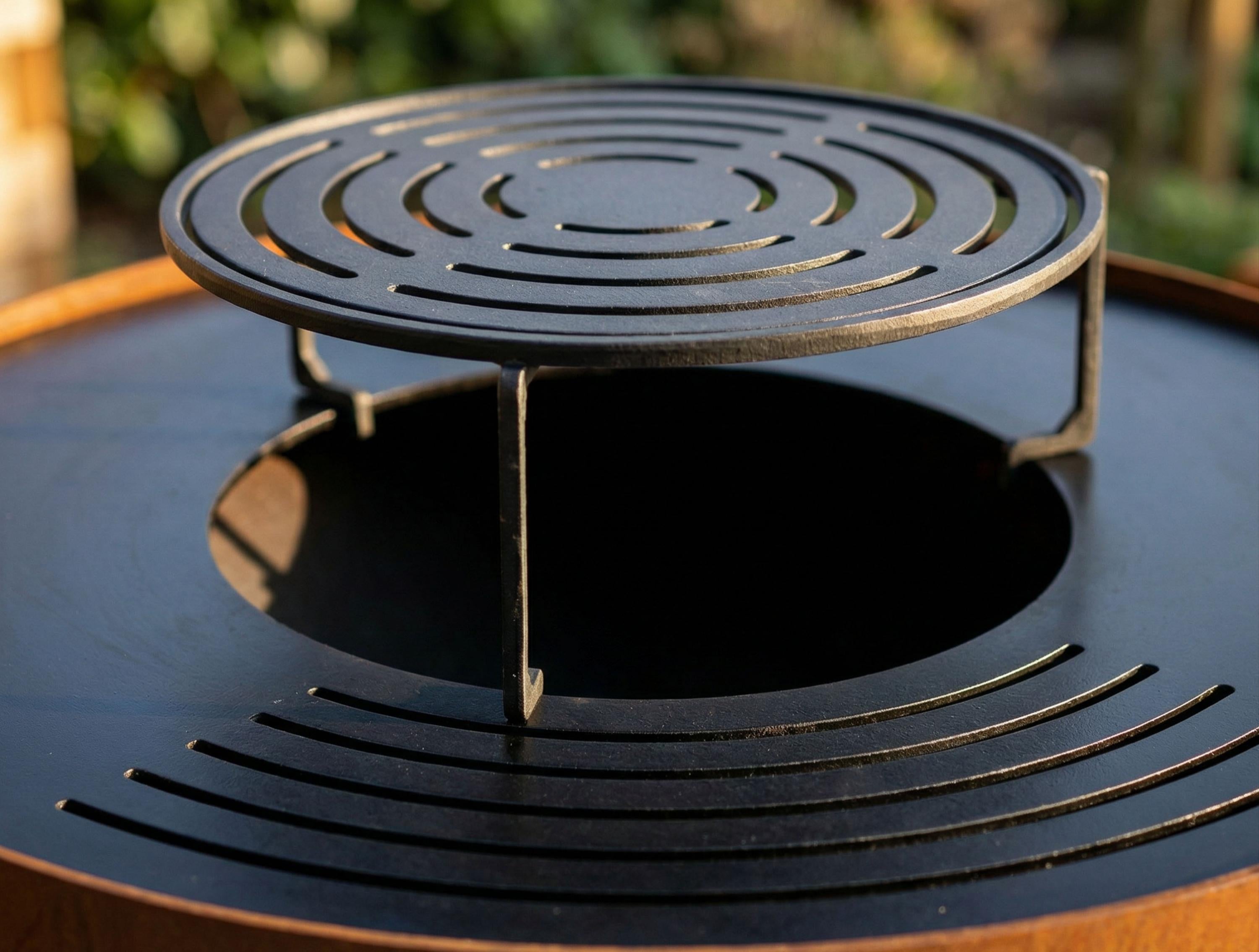 Dema Barbecue au charbon de bois Barbecue rond Grille tournante en acier inoxydable | 17561 Dema Barbecue au charbon de bois Barbecue rond Grille tournante en acier inoxydable | 17561