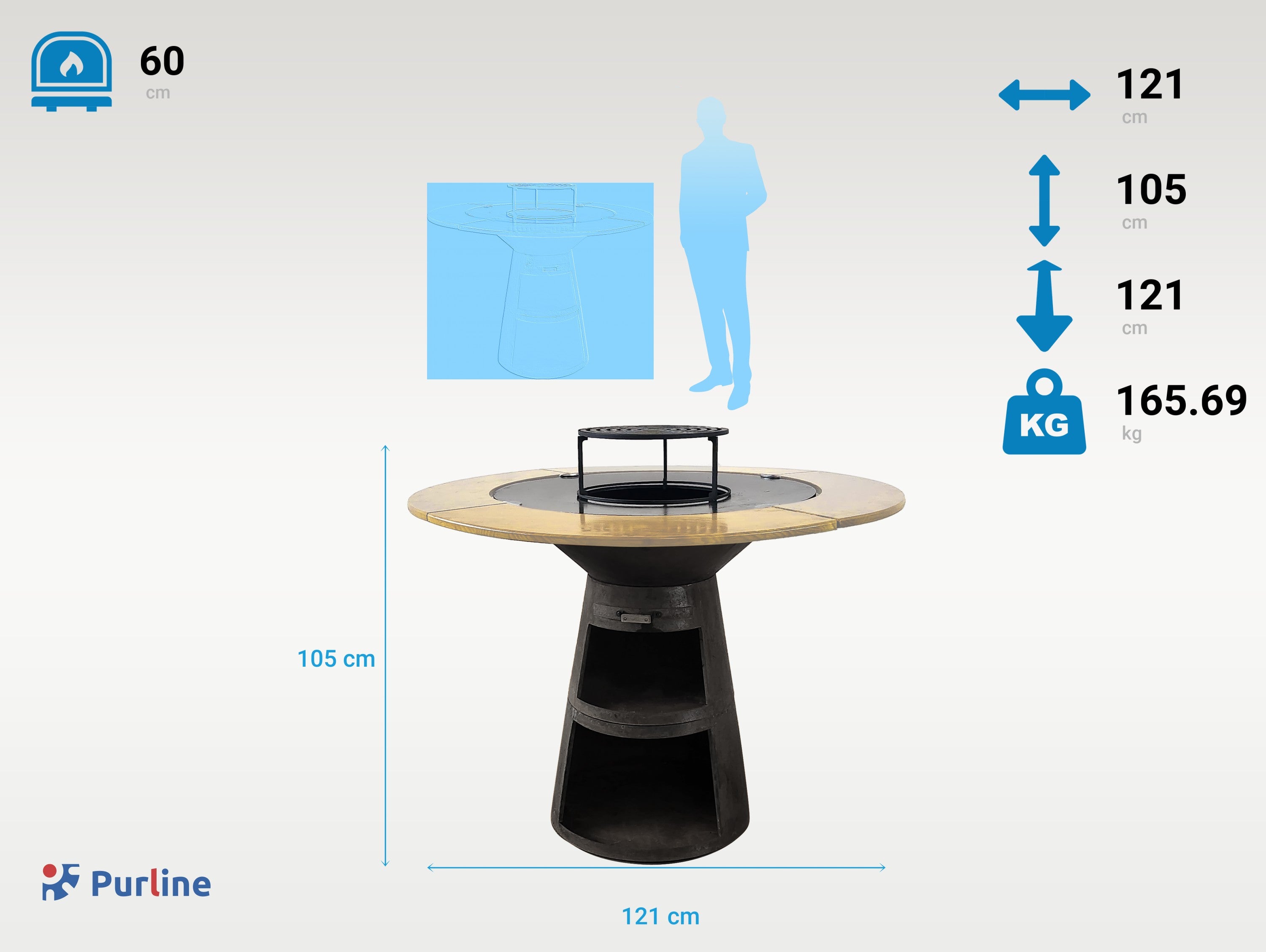 EFP59B WOOD Couleur Noir