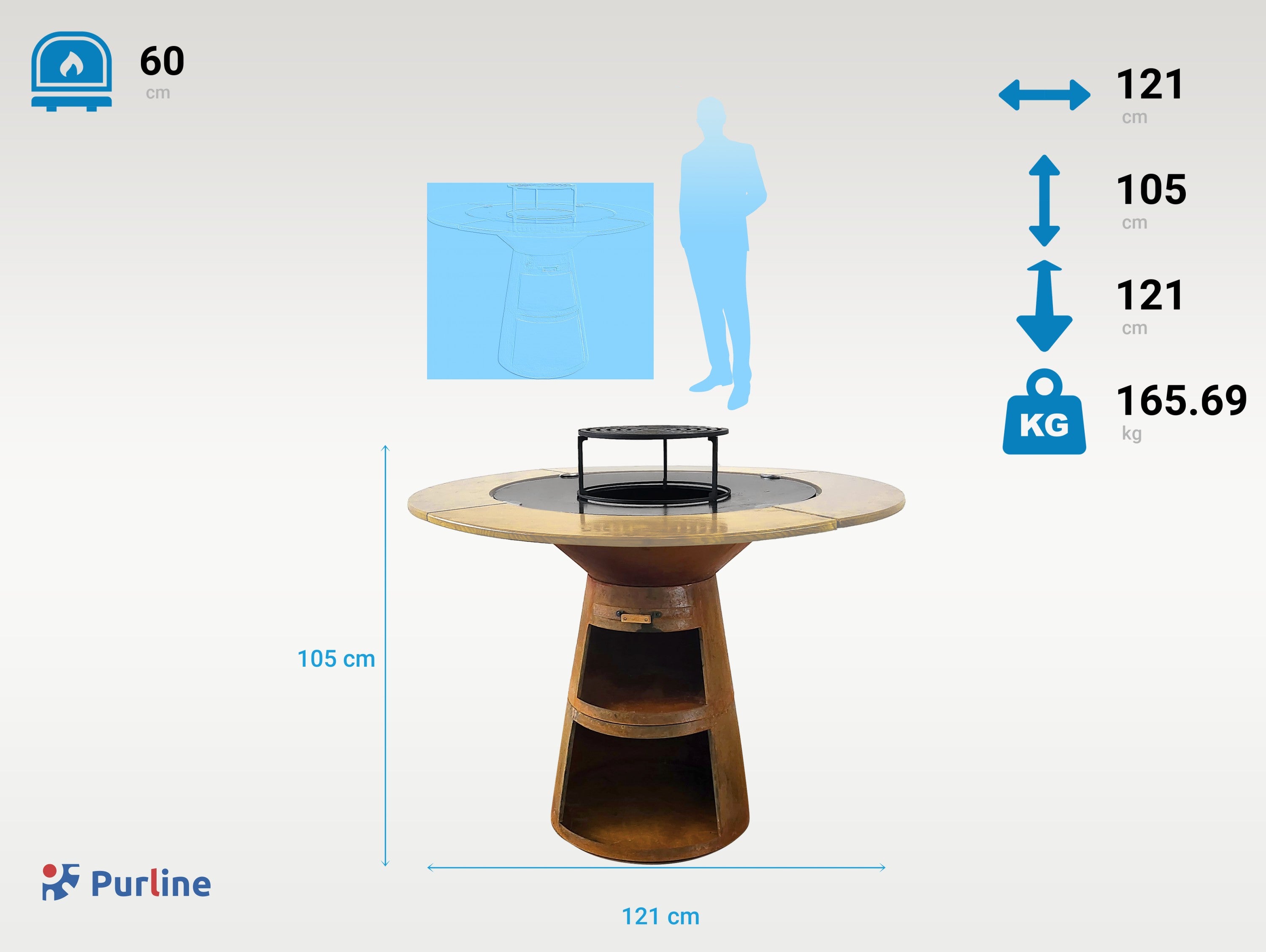 EFP59CO WOOD Couleur Marron