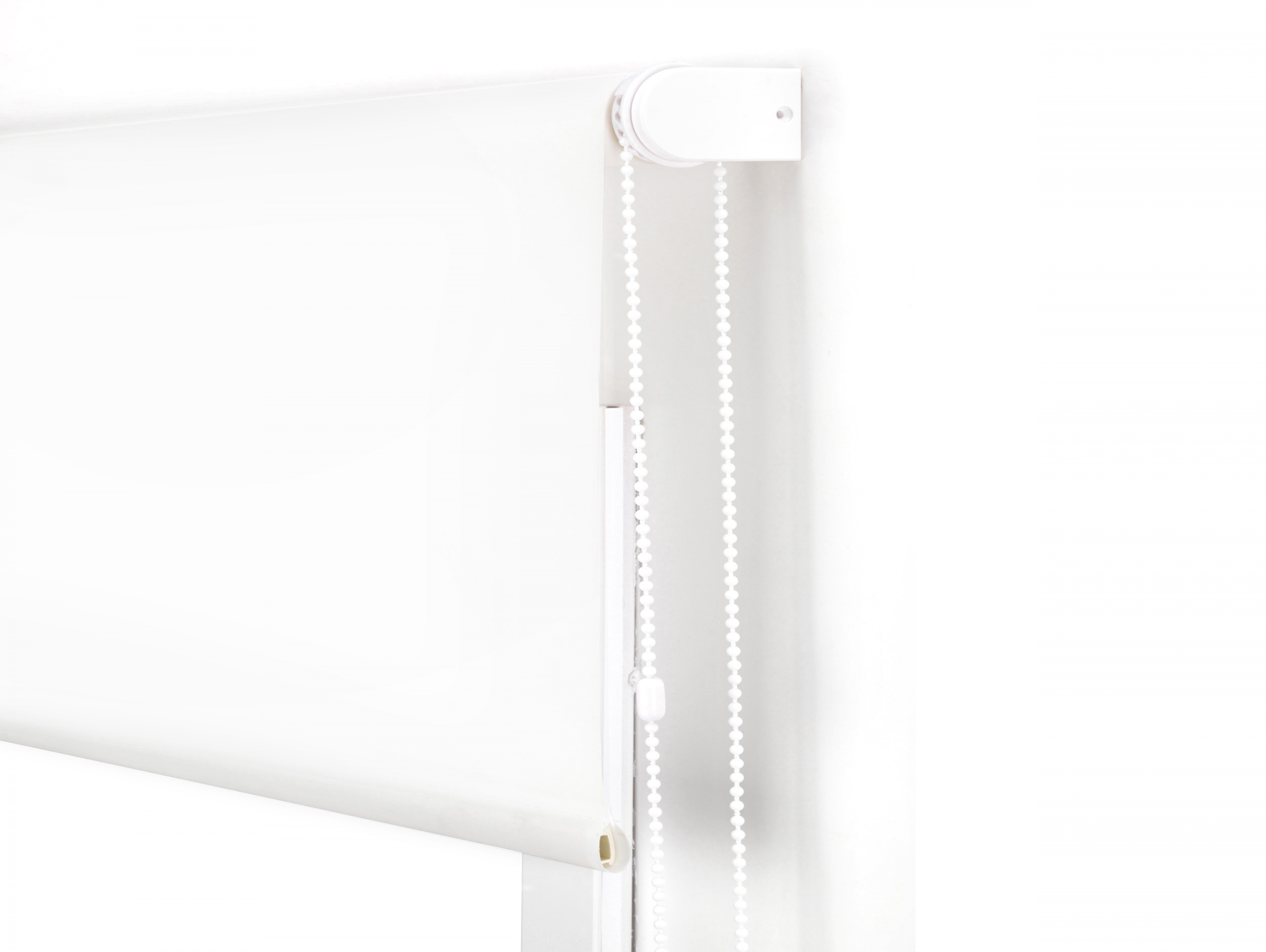 OPACARA_120x250_BLANCO OPT: Store enrouleur Polyester Translucide Blanc 120 x 250