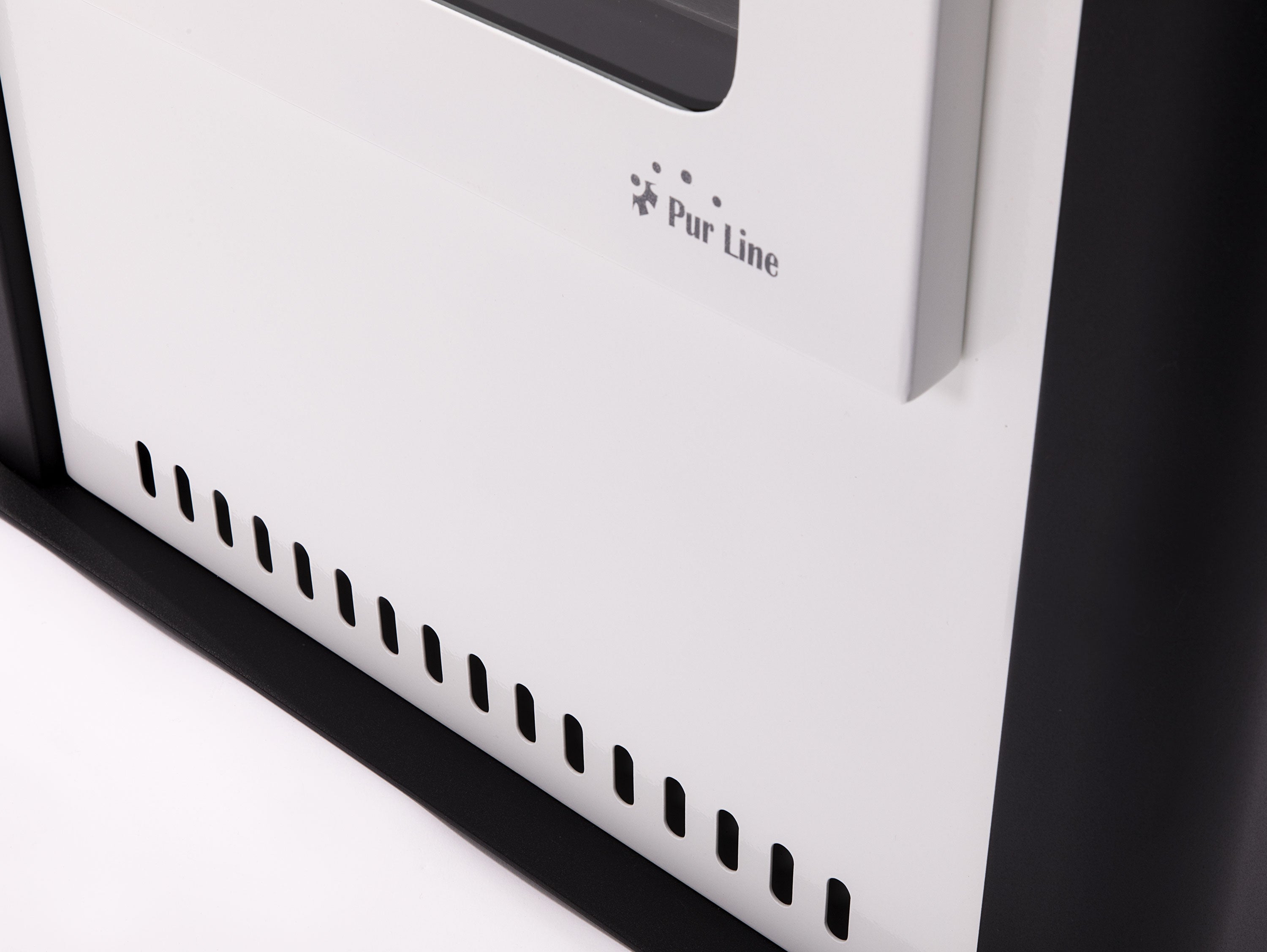 Matériau Acier Poêle à éthanol 3kW en acier blanc avec porte en verre trempé