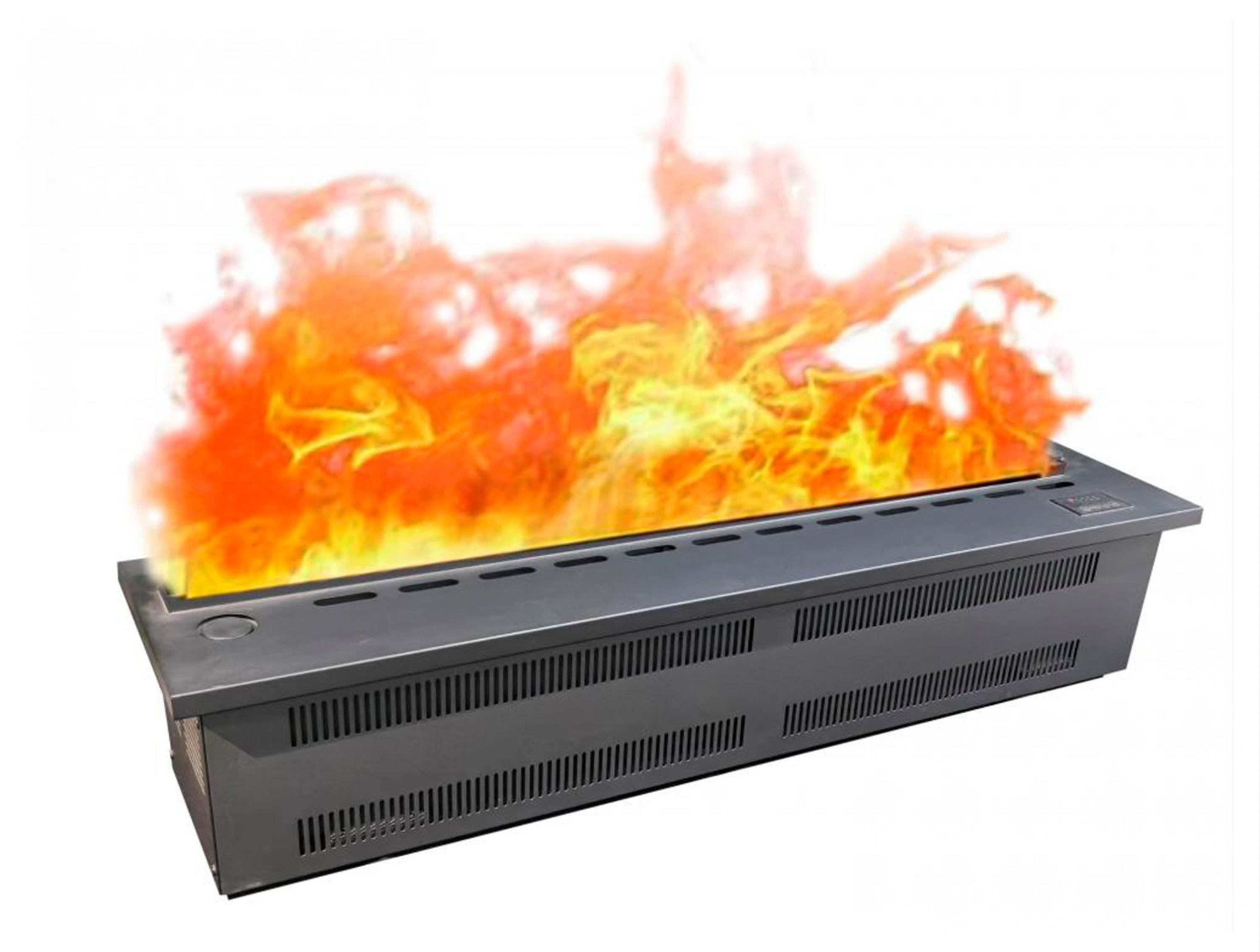 Cheminée décorative avec flammes artificielles de différentes couleurs