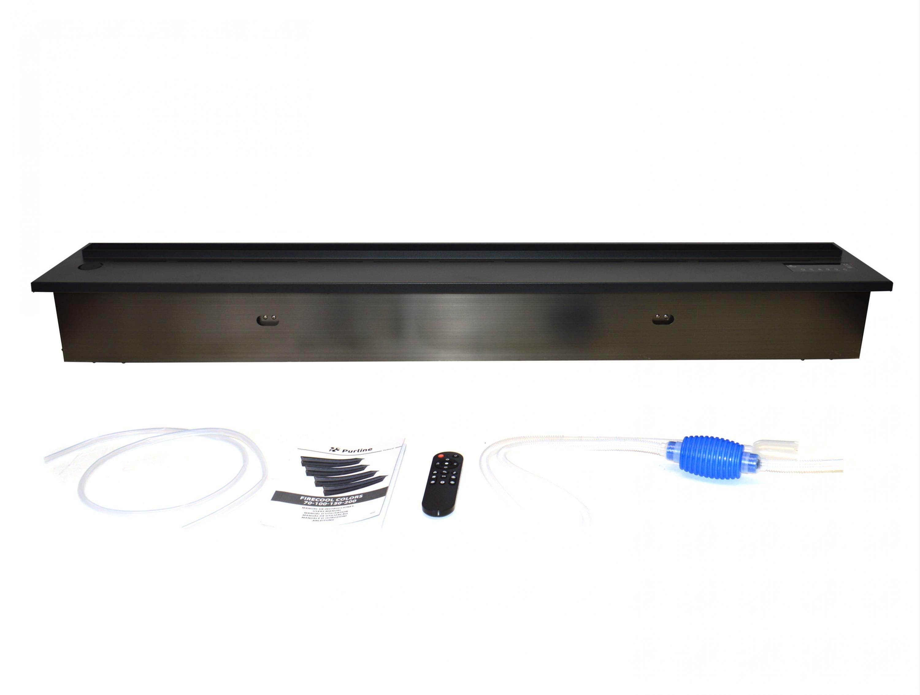 Cheminée décorative avec flammes artificielles de différentes couleurs