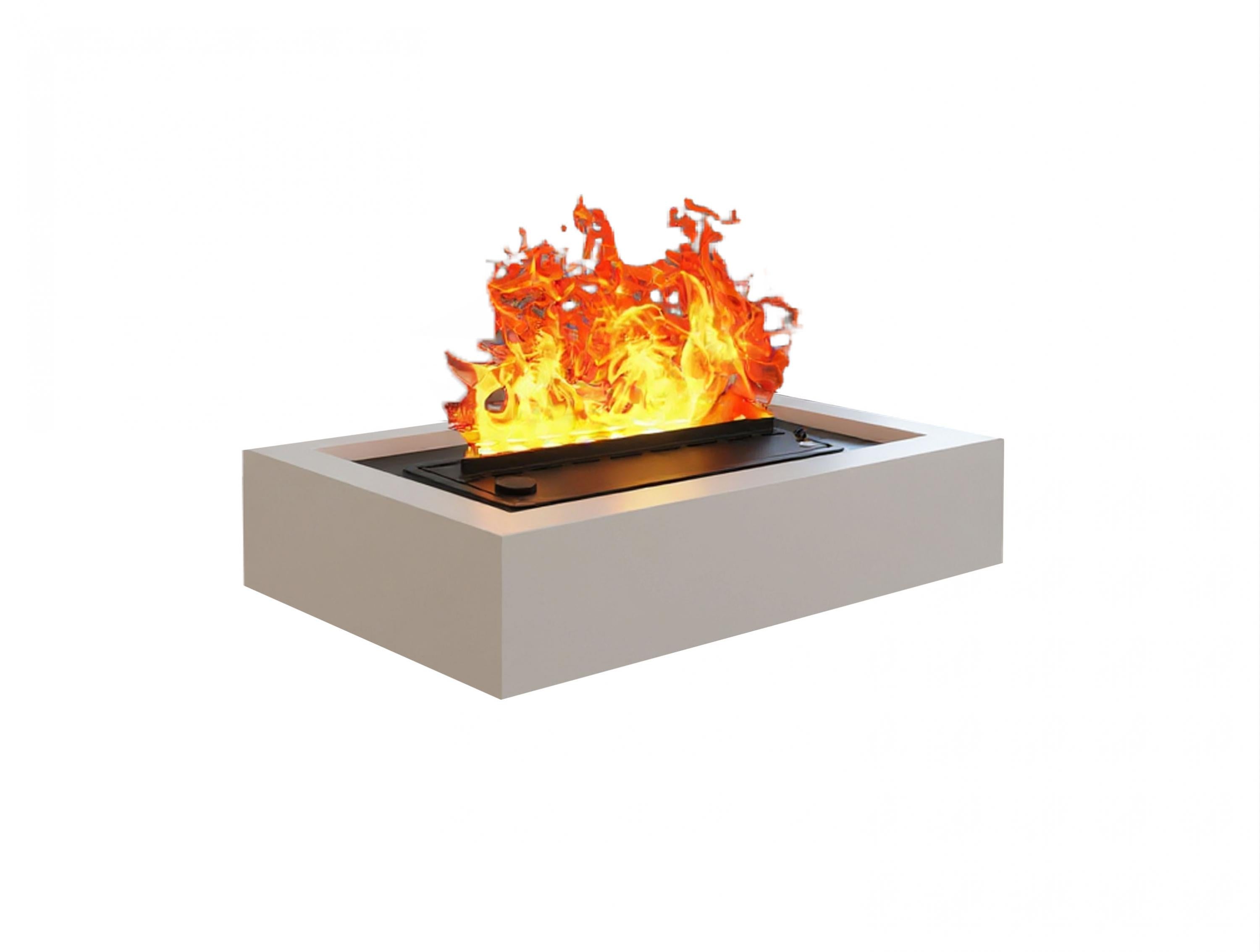 Cheminée de table décorative avec flamme simulée et corps en MDF