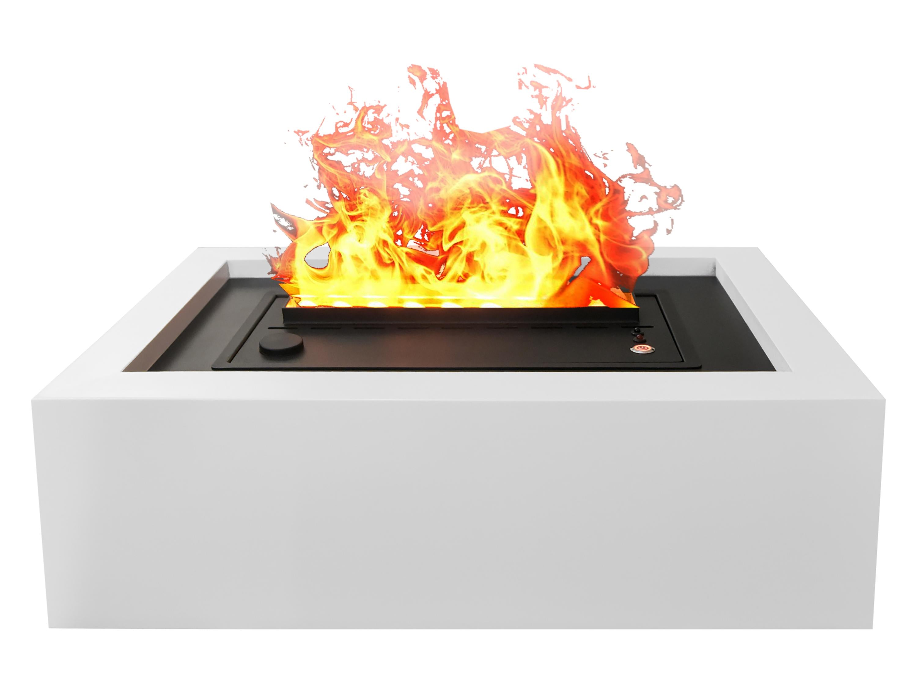 Cheminée de table décorative avec flamme simulée et corps en MDF