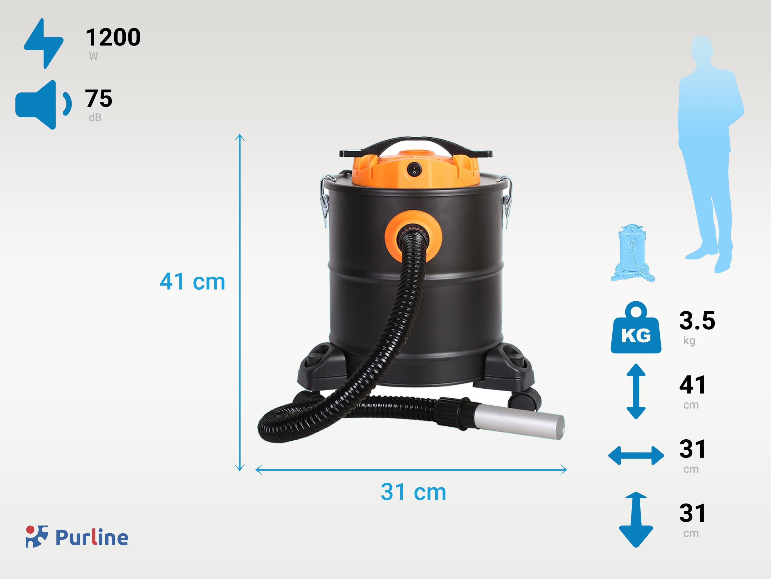 Un aspirateur à cendres (filtre HEPA) conçu pour le nettoyage des poêles à  bois ou à granulés et des cheminées - NeozOne