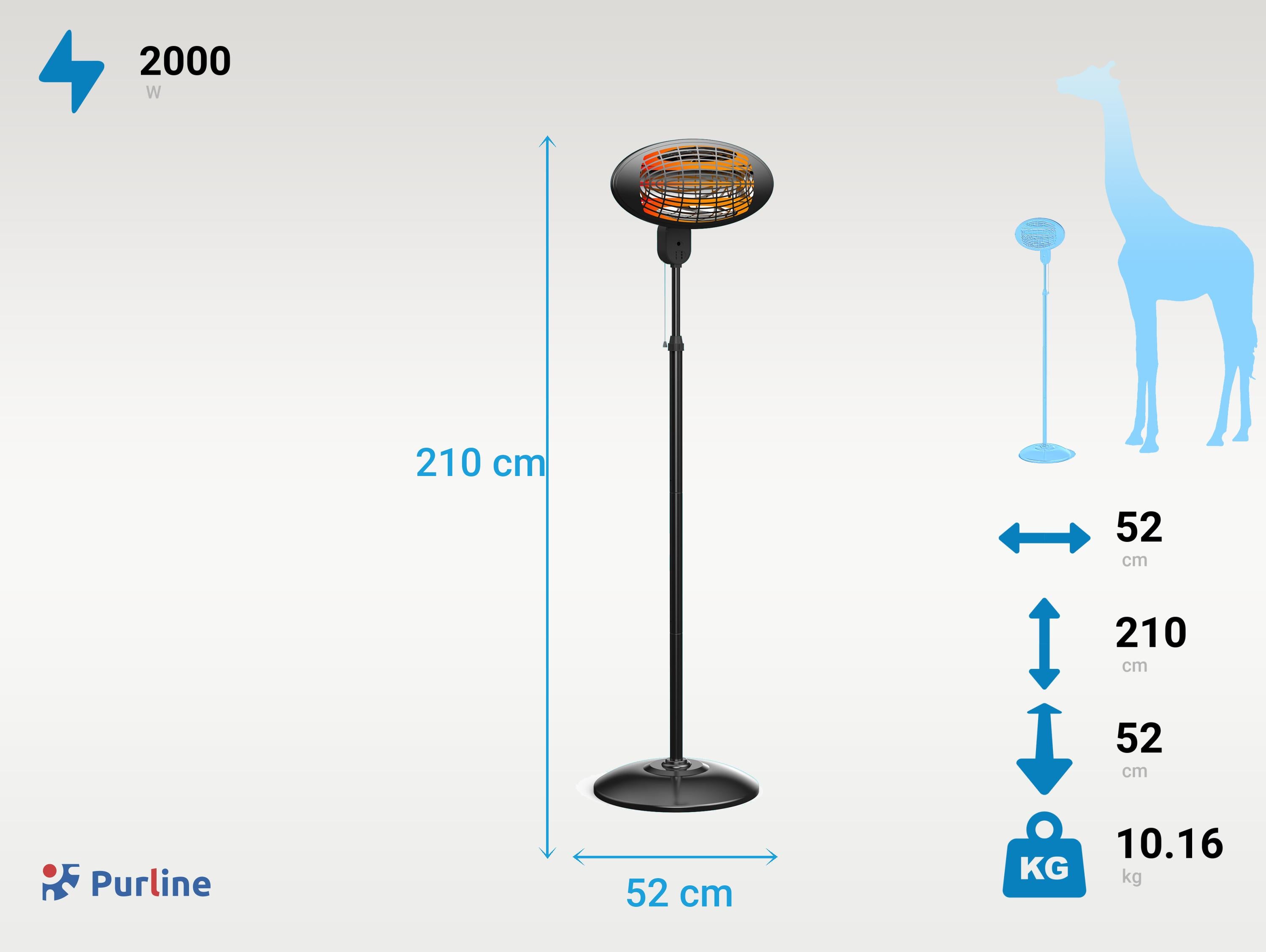 HEATY EX2000 Poids 10.16 kg