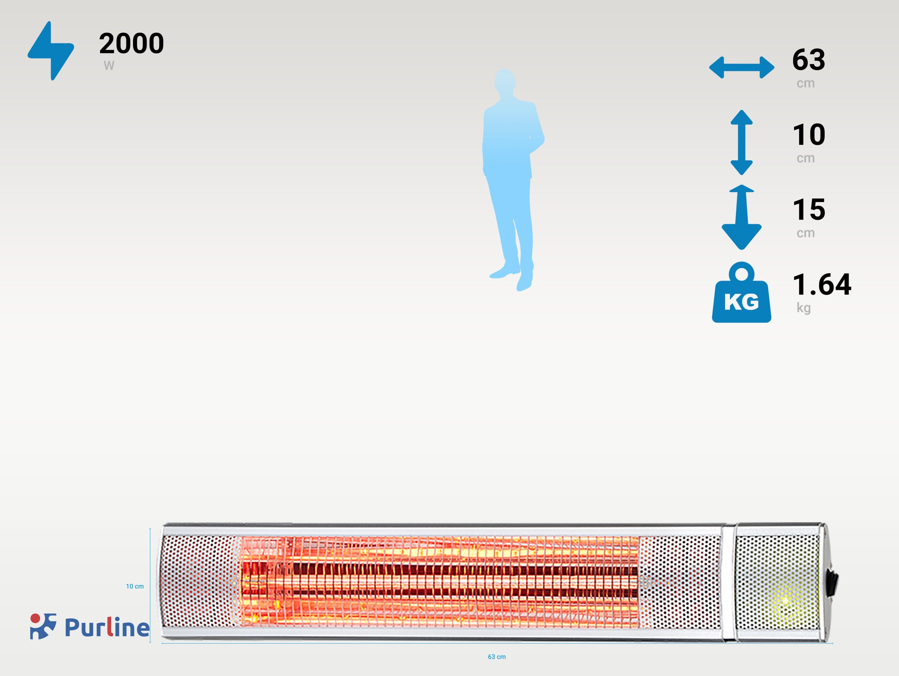 HEATY EX2000 RC Poids 1.64 kg