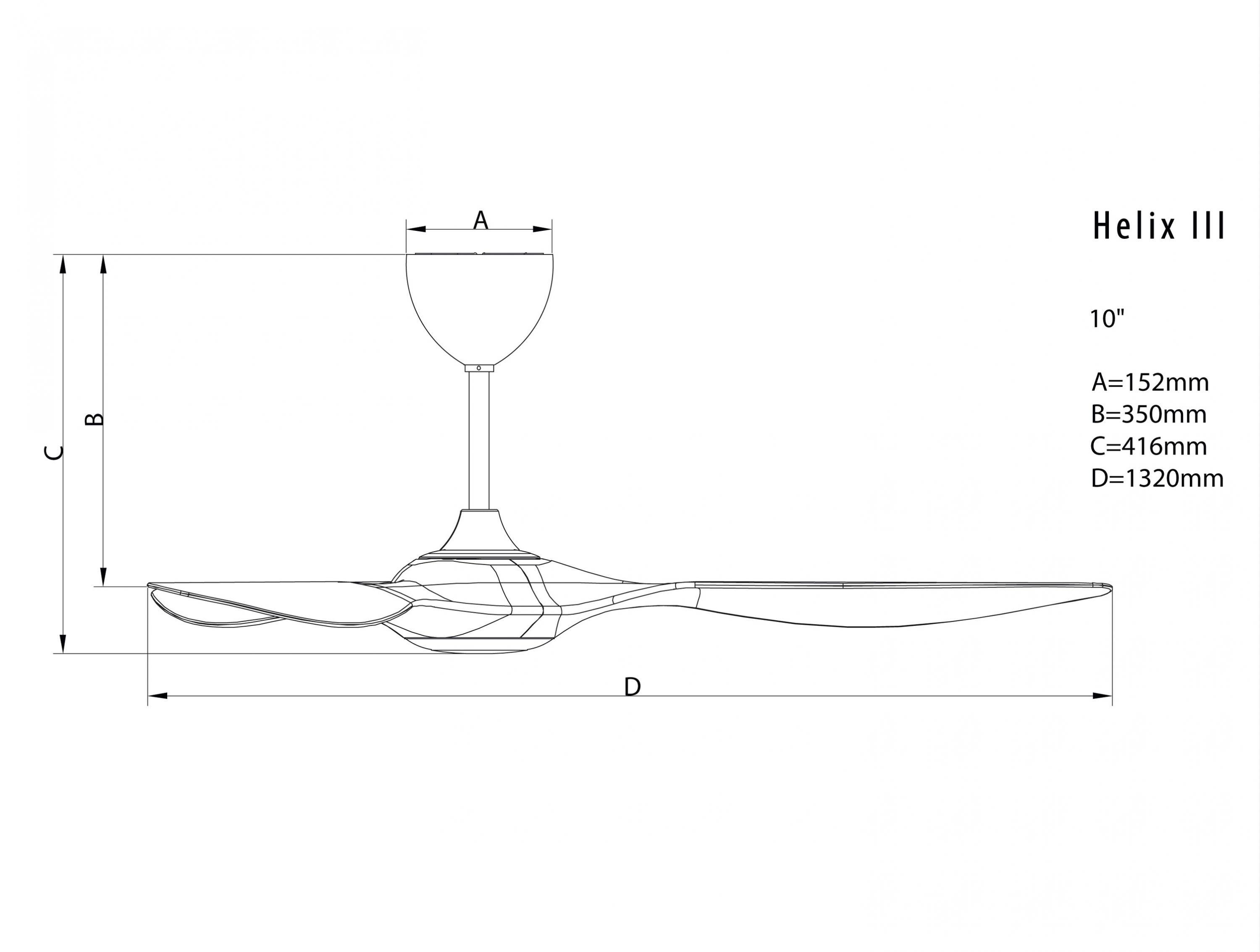 Ventilateur de plafond ø132 cm avec LED et Wifi Réversible Hypersilence