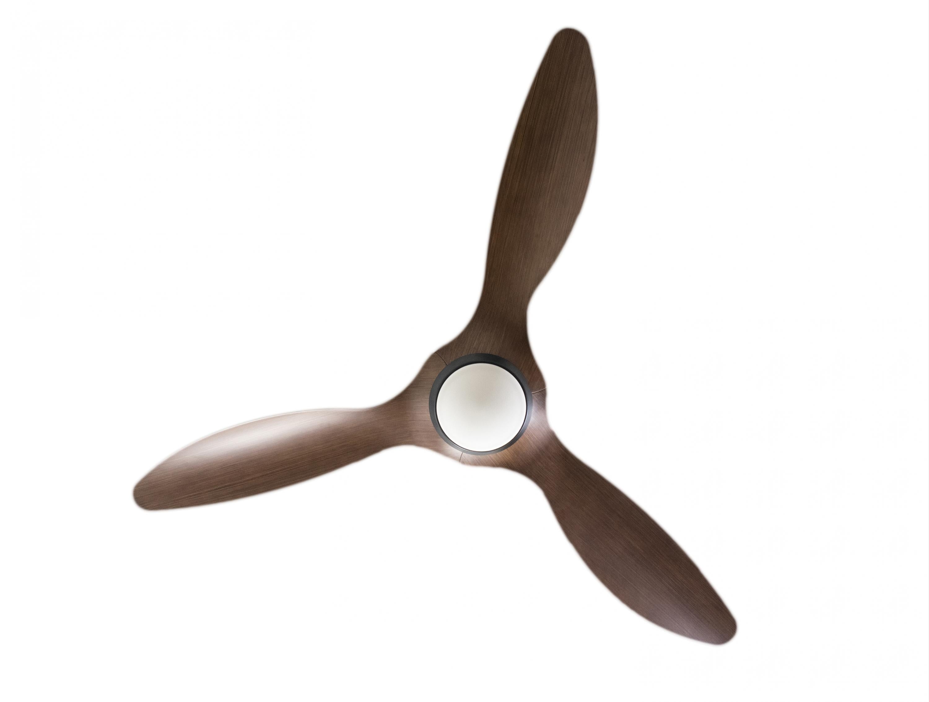 HELIX WOOD: Ventilateur de plafond ø132 cm avec LED et Wifi Réversible Hypersilence