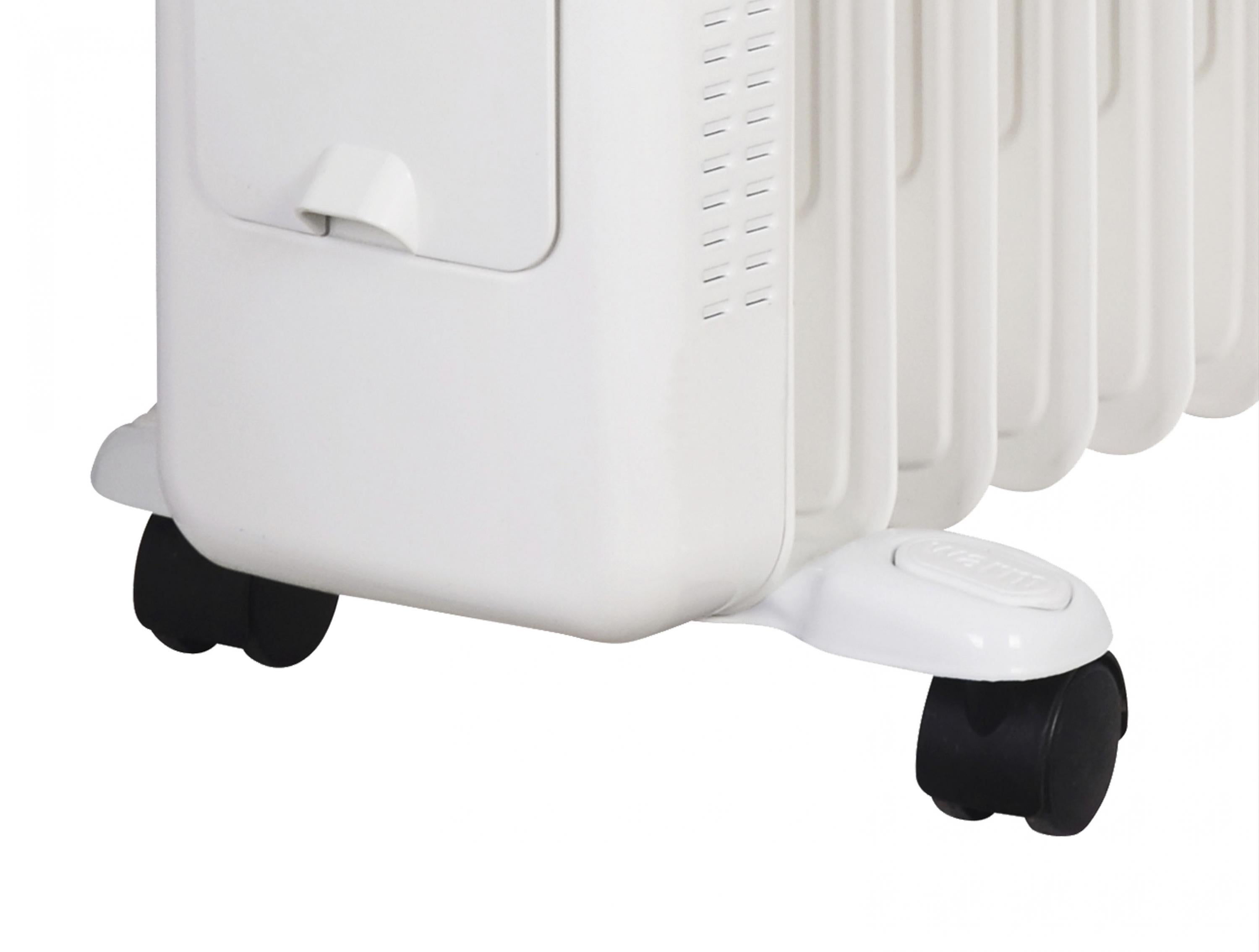 Radiateur d'huile 1500W blanc avec réservoir d'humidification