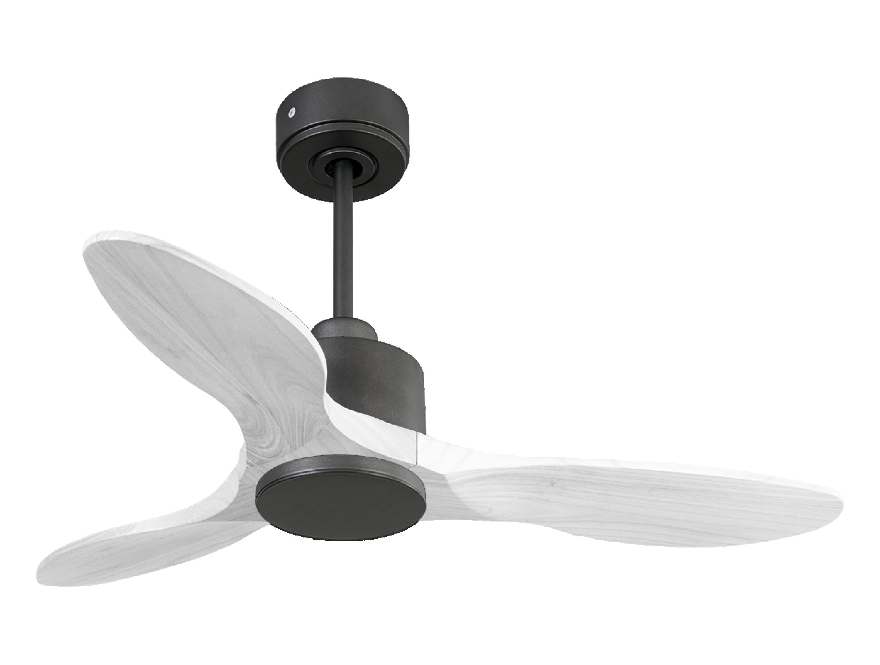 Ventilateur de plafond Réversible  Thermostat Wifi Moteur à courant continu Toits en pente Télécommande Hypersilence Mémoire Shopify Vendible (AUTOMATIQUE)